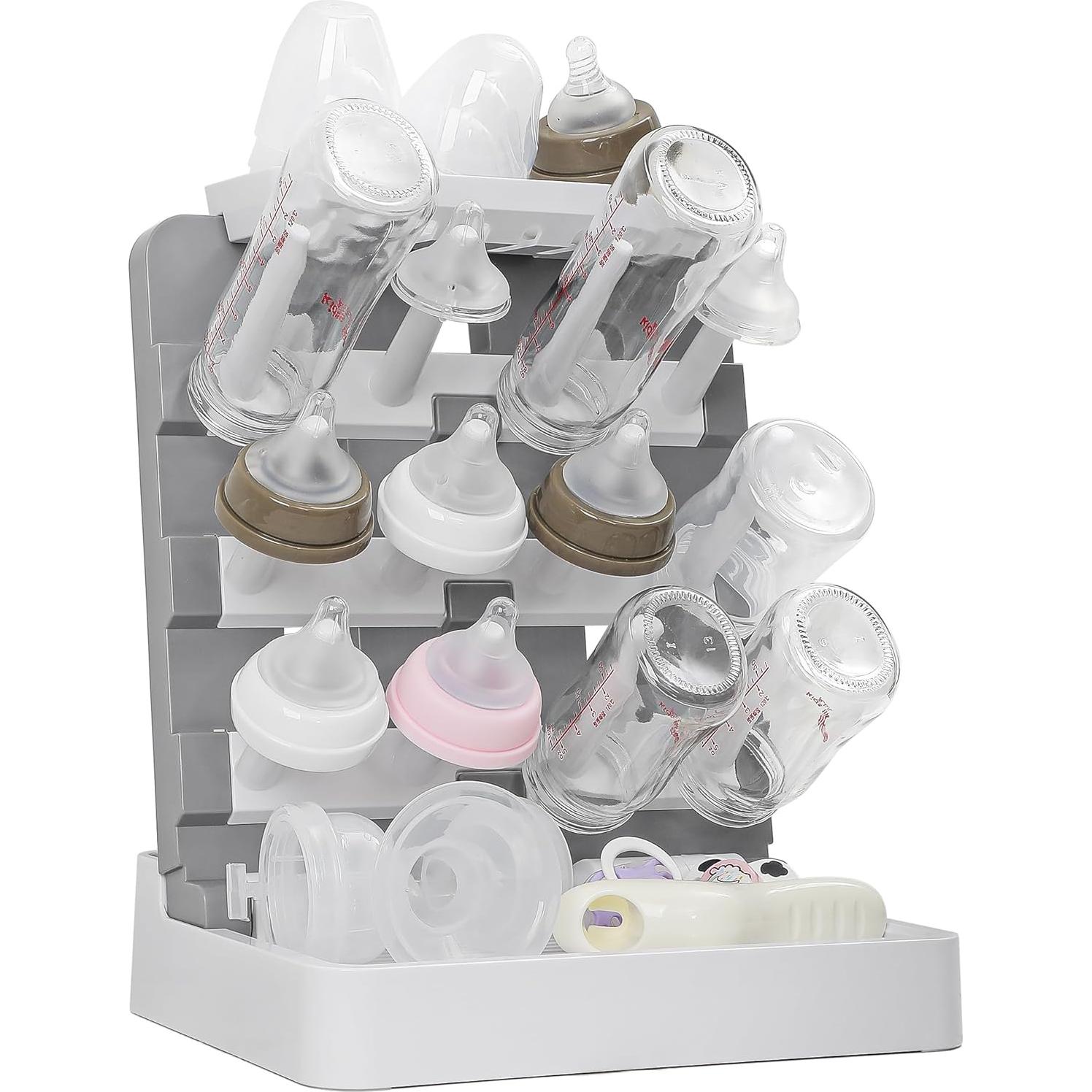 Soporte para Secado de Biberones CINWWNI - Ahorra Espacio, 12 Biberones