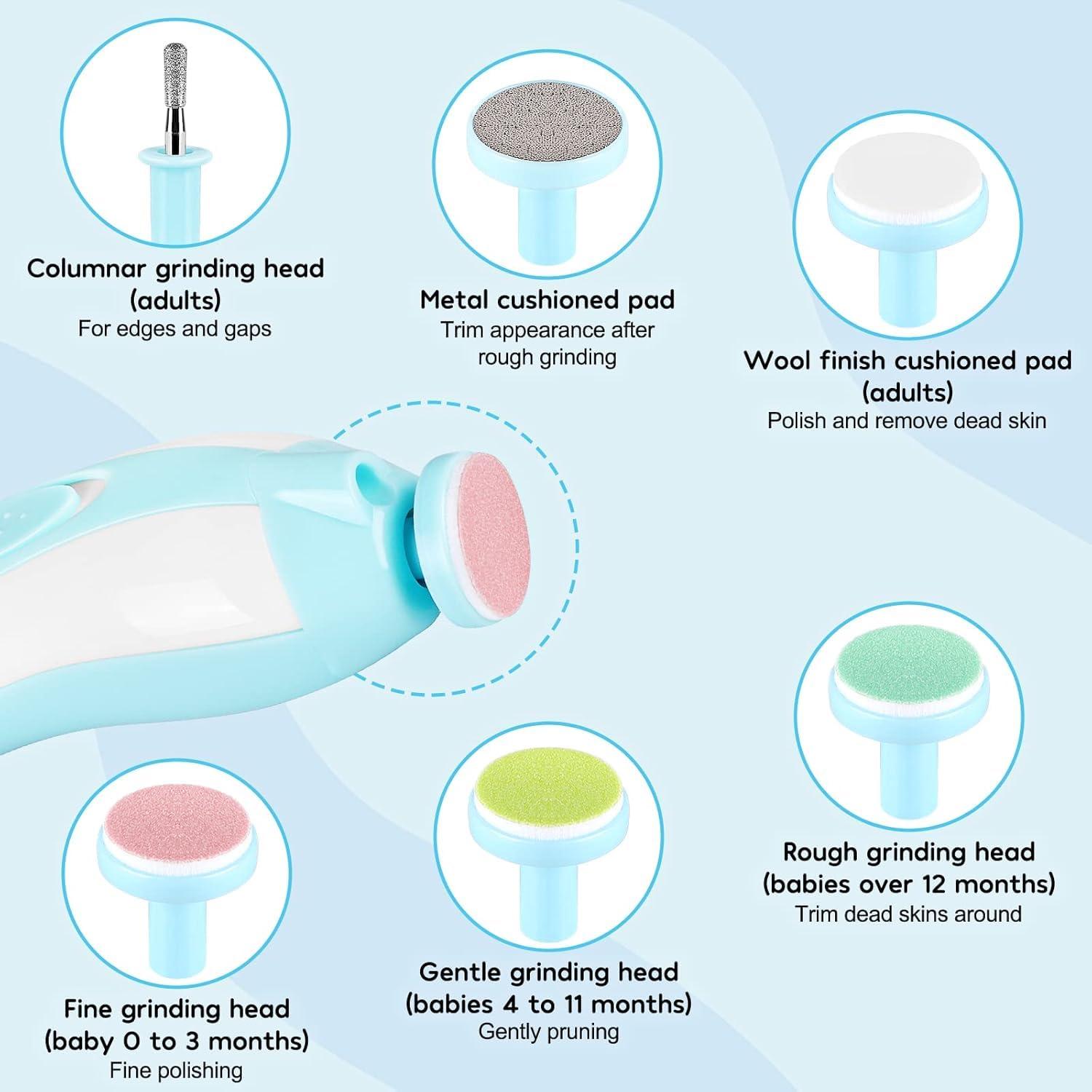 Cortador de Uñas Eléctrico Qunlions 6 en 1 para Bebés y Adultos