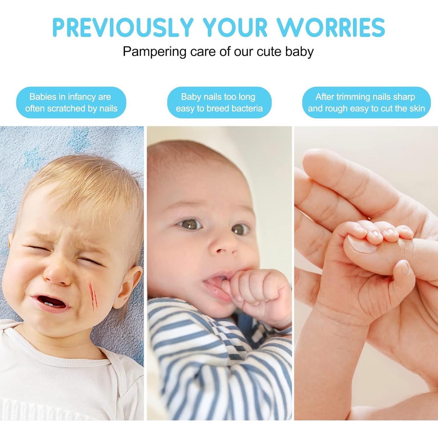 Cortador de Uñas Eléctrico Qunlions 6 en 1 para Bebés y Adultos