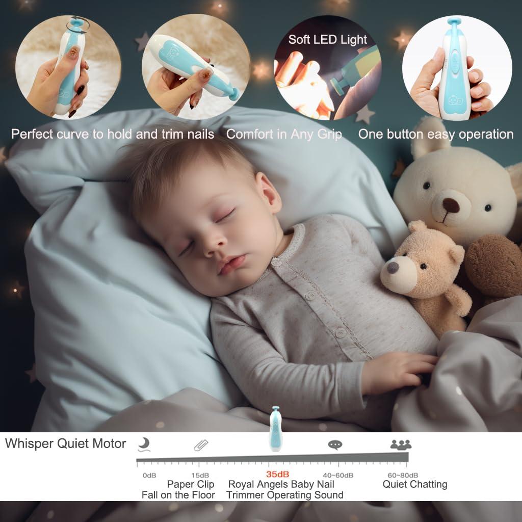 Cortador de Uñas Eléctrico Royal Angels 21 en 1 para Bebés
