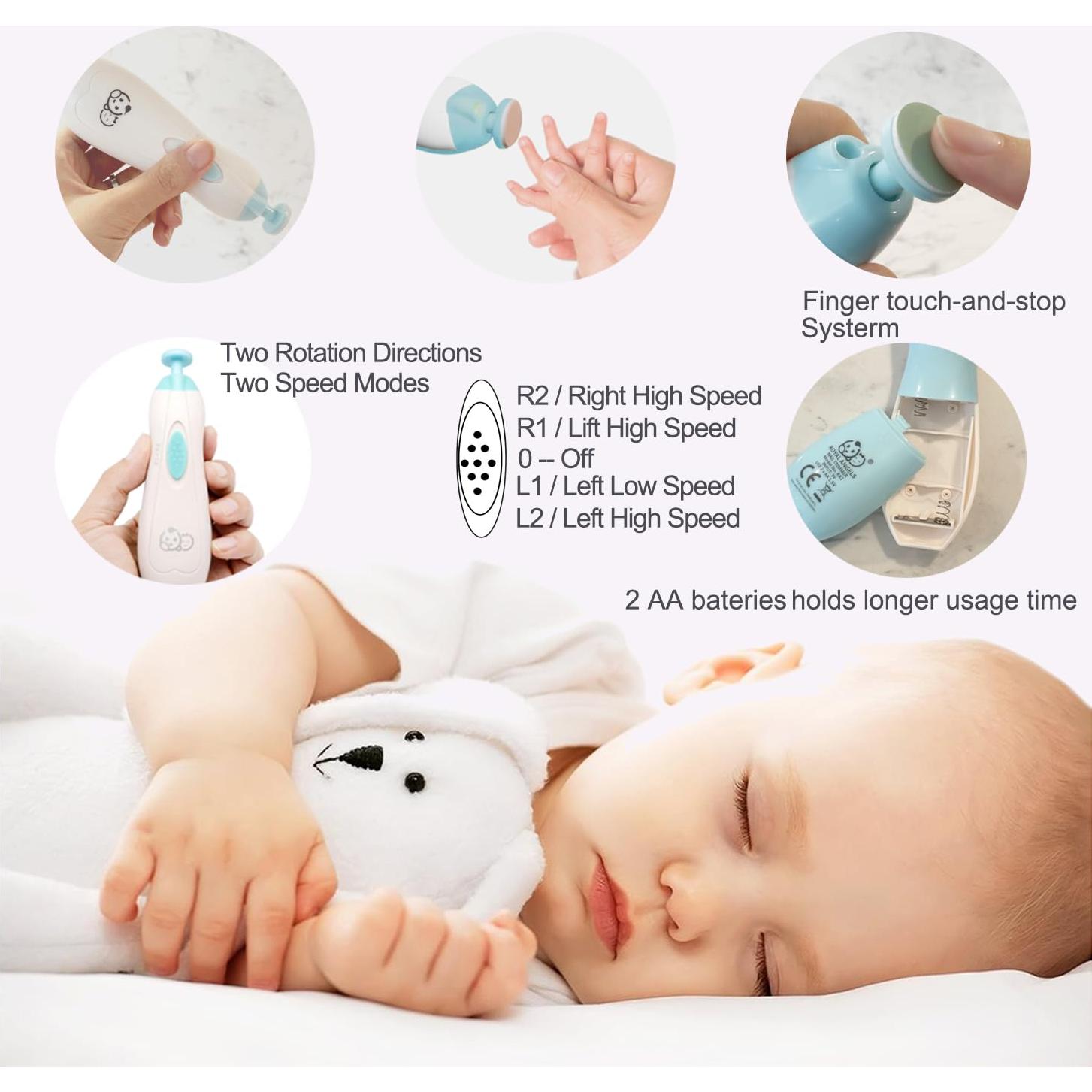 Cortador de Uñas Eléctrico Royal Angels 21 en 1 para Bebés