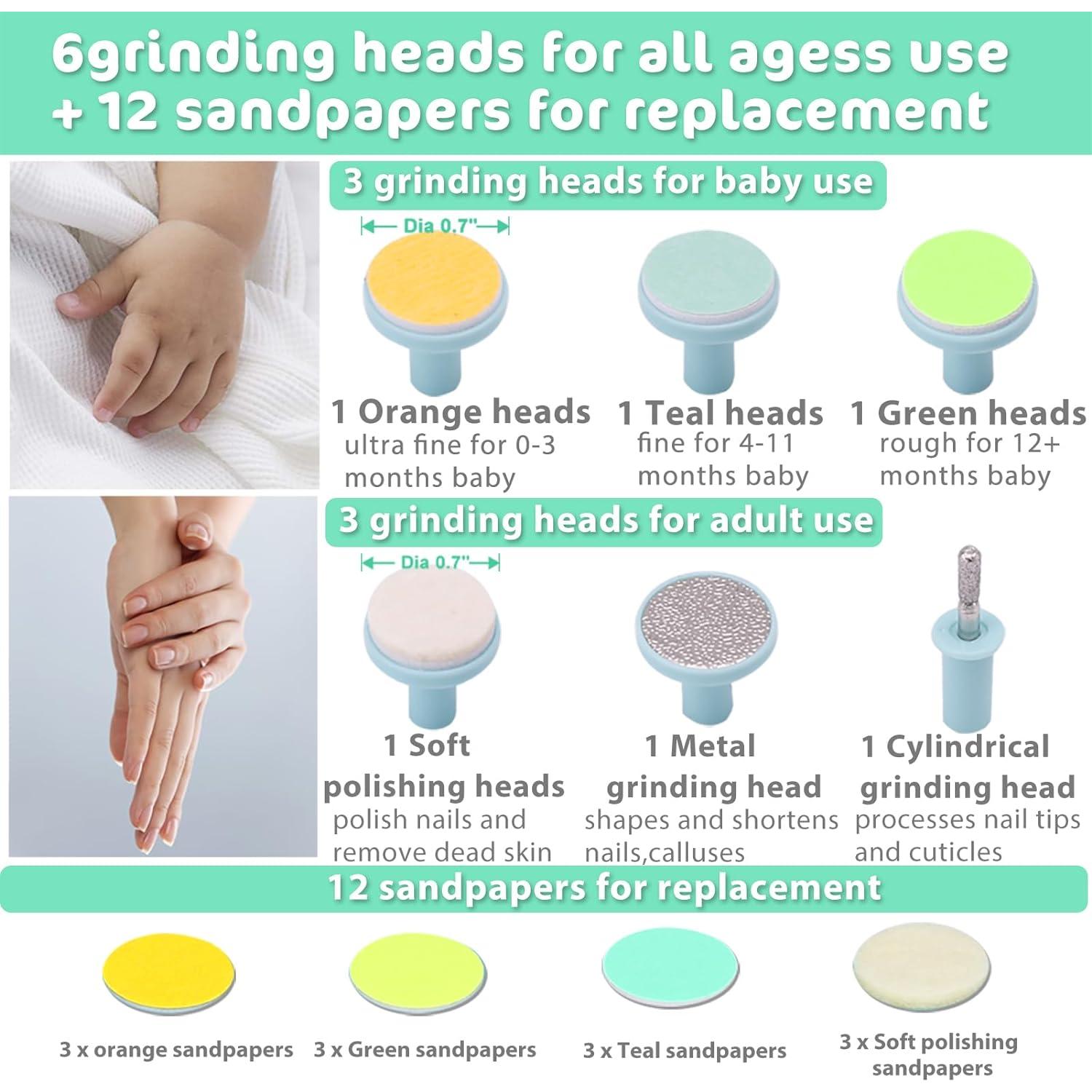 Cortador de Uñas Eléctrico Consevisen con Luz LED y 10 Accesorios