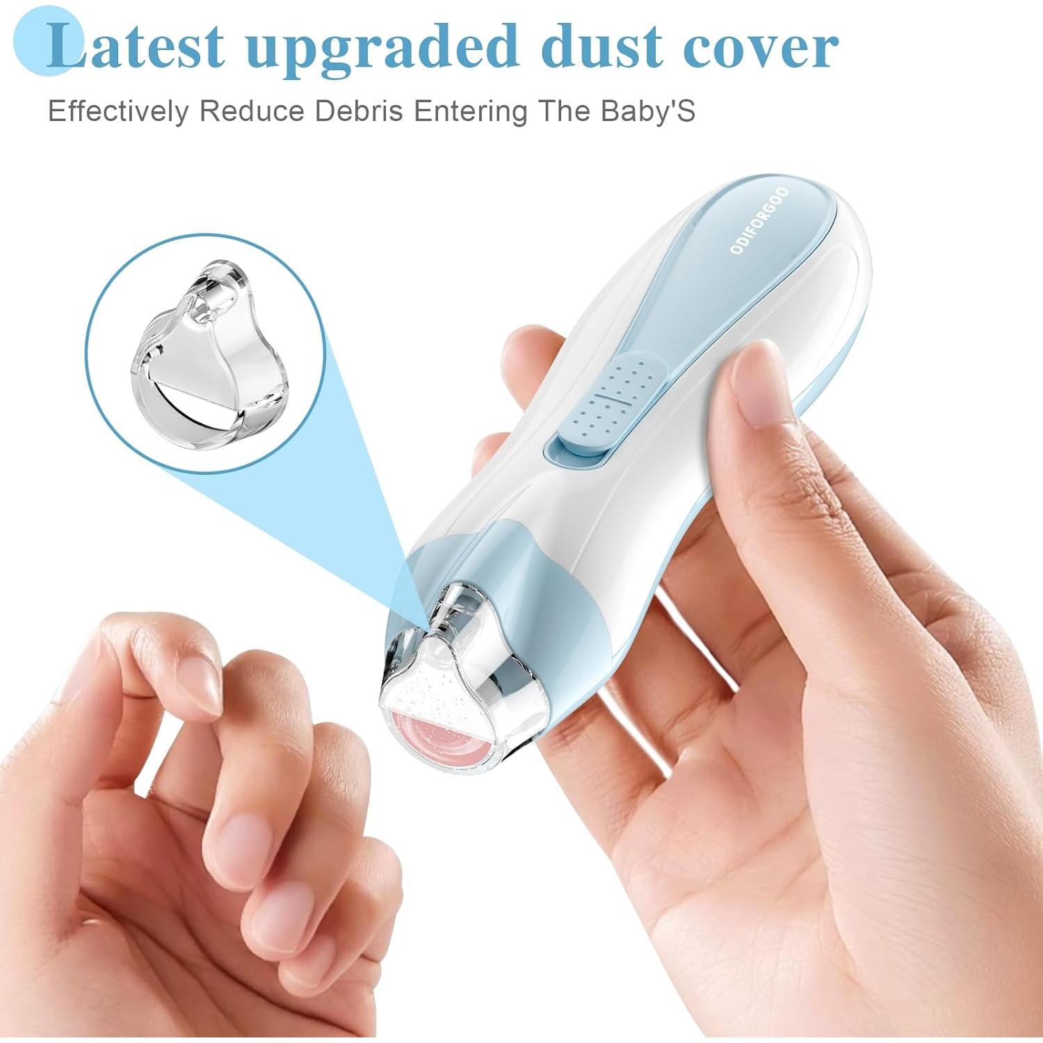 Cortador de Uñas Eléctrico ODIFORGOO 15 en 1 USB Azul