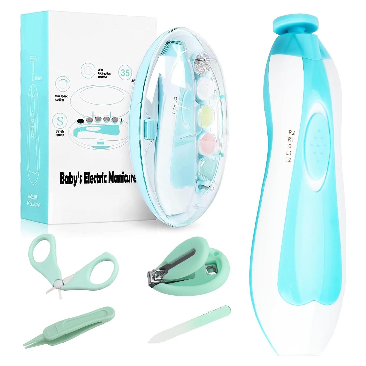 Lima de Uñas Eléctrica para Bebés Qunlions 8 en 1 Segura