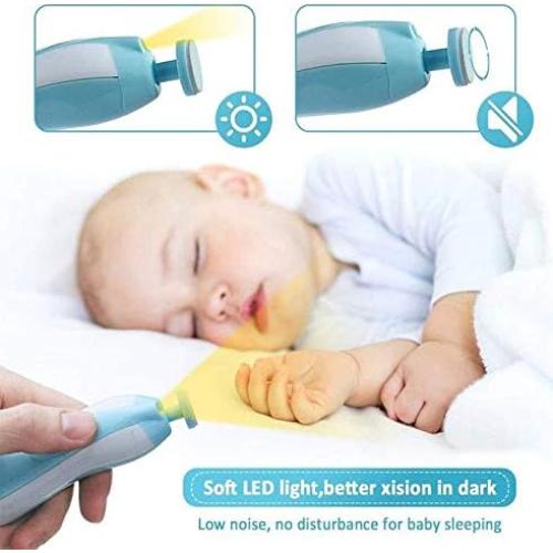 Lima de Uñas Eléctrica para Bebés Qunlions 8 en 1 Segura