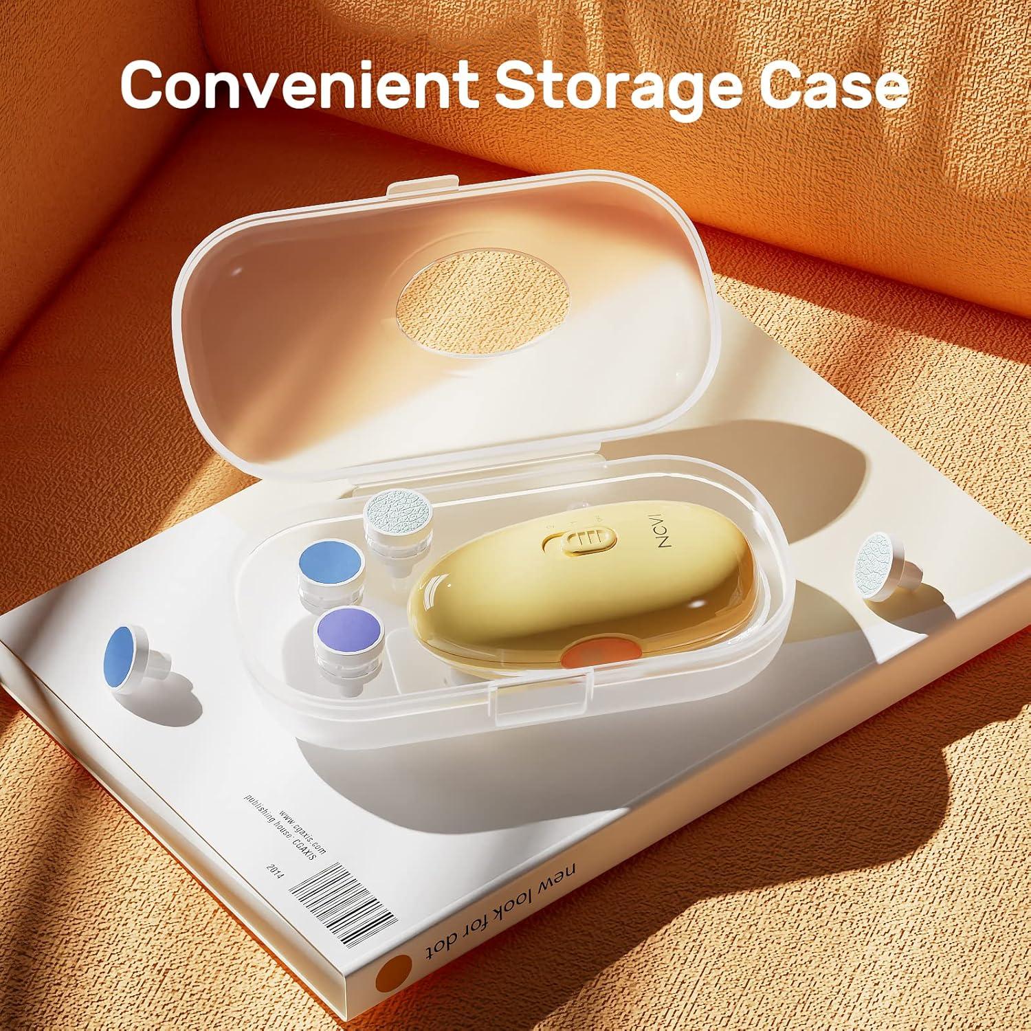 Cortador de Uñas Eléctrico NCVI para Bebés Amarillo - 8 Accesorios