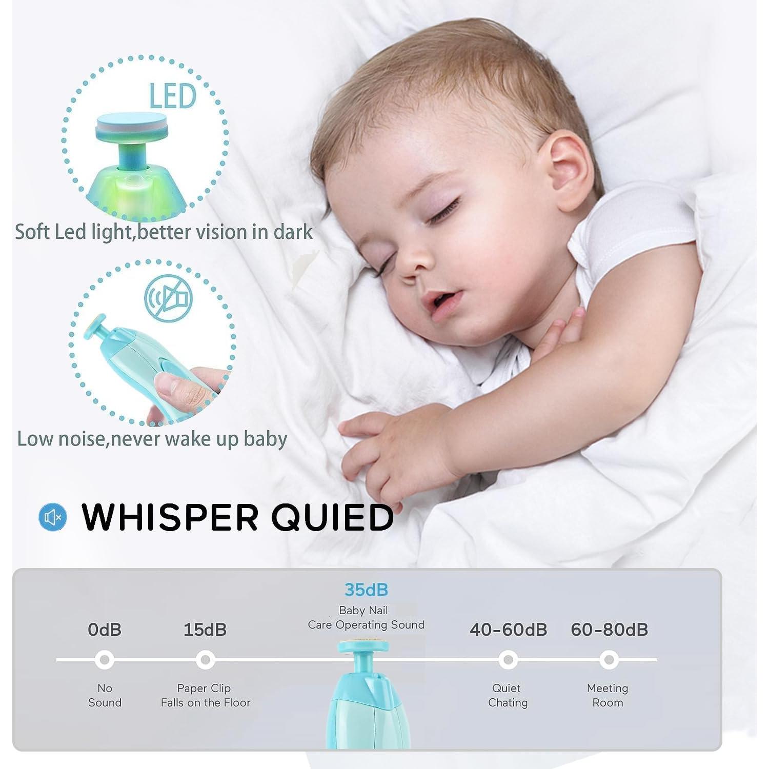 Recortador de Uñas Eléctrico Ankyle Verde 6 en 1 con Luz LED