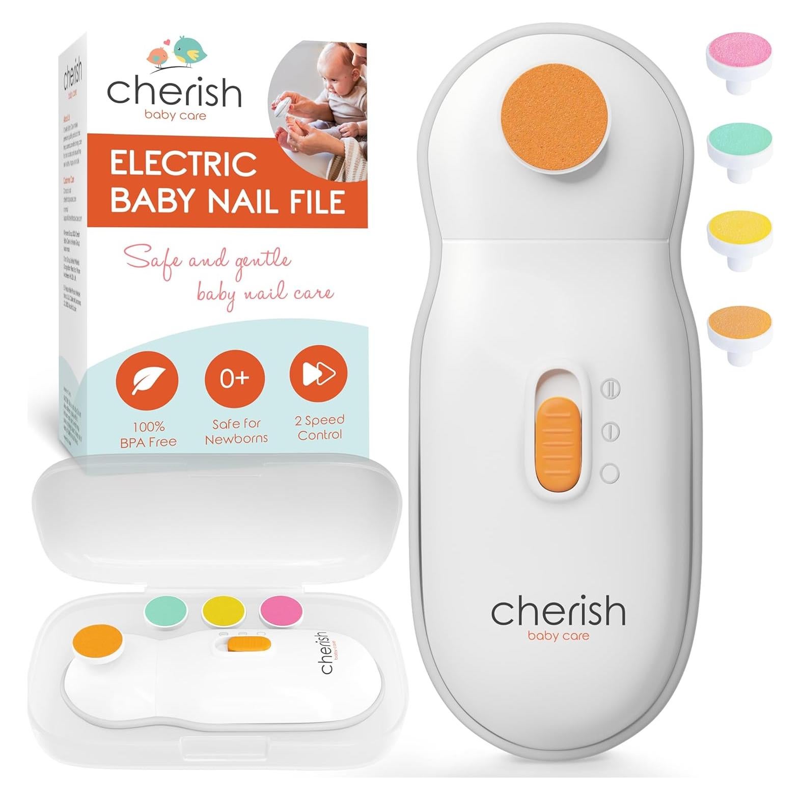 Cortador de Uñas Eléctrico Cherish para Bebés 0-12 Meses