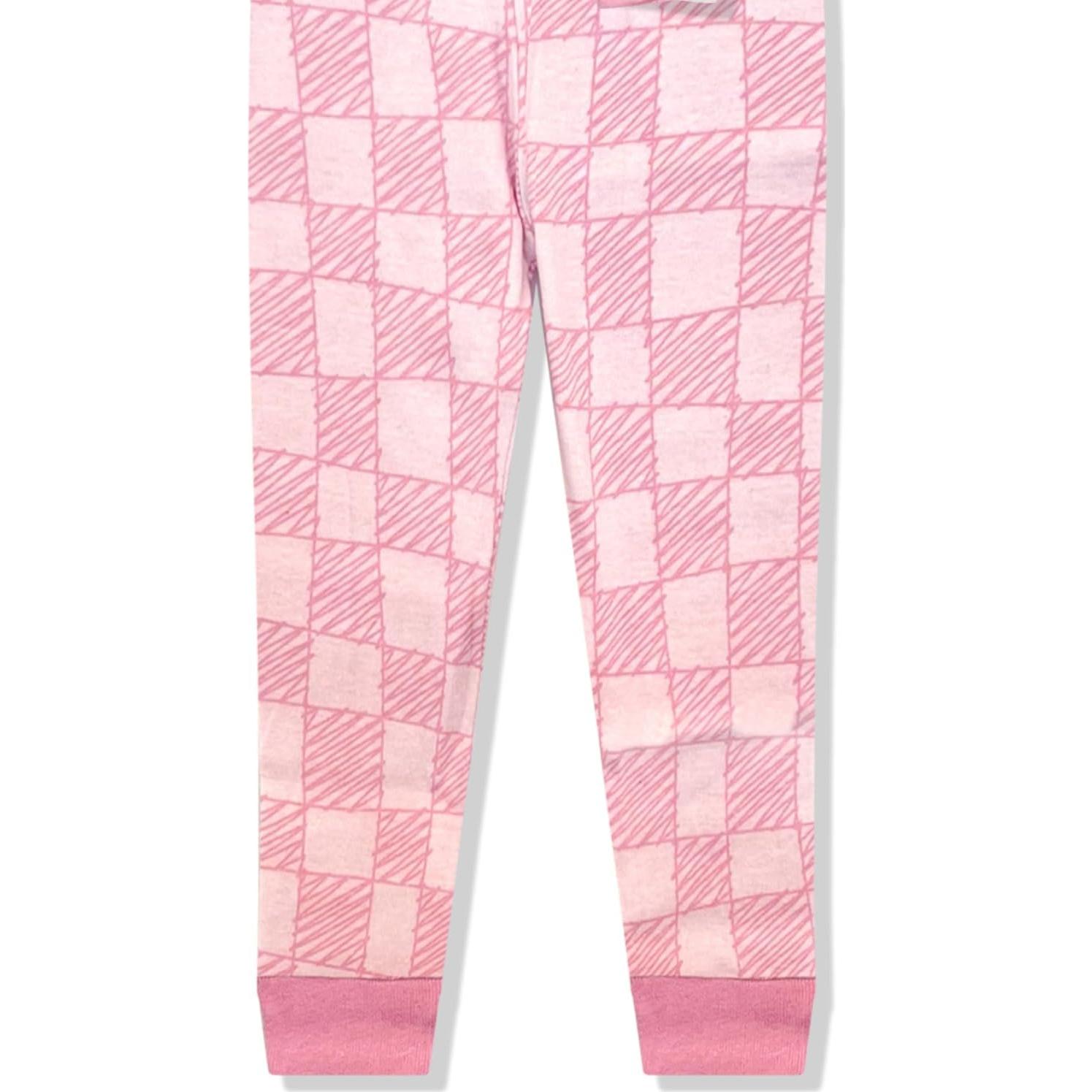 Conjunto de Pijamas 4 Piezas Peppa Pig Niñas 2 Camisetas y 2 Pantalones