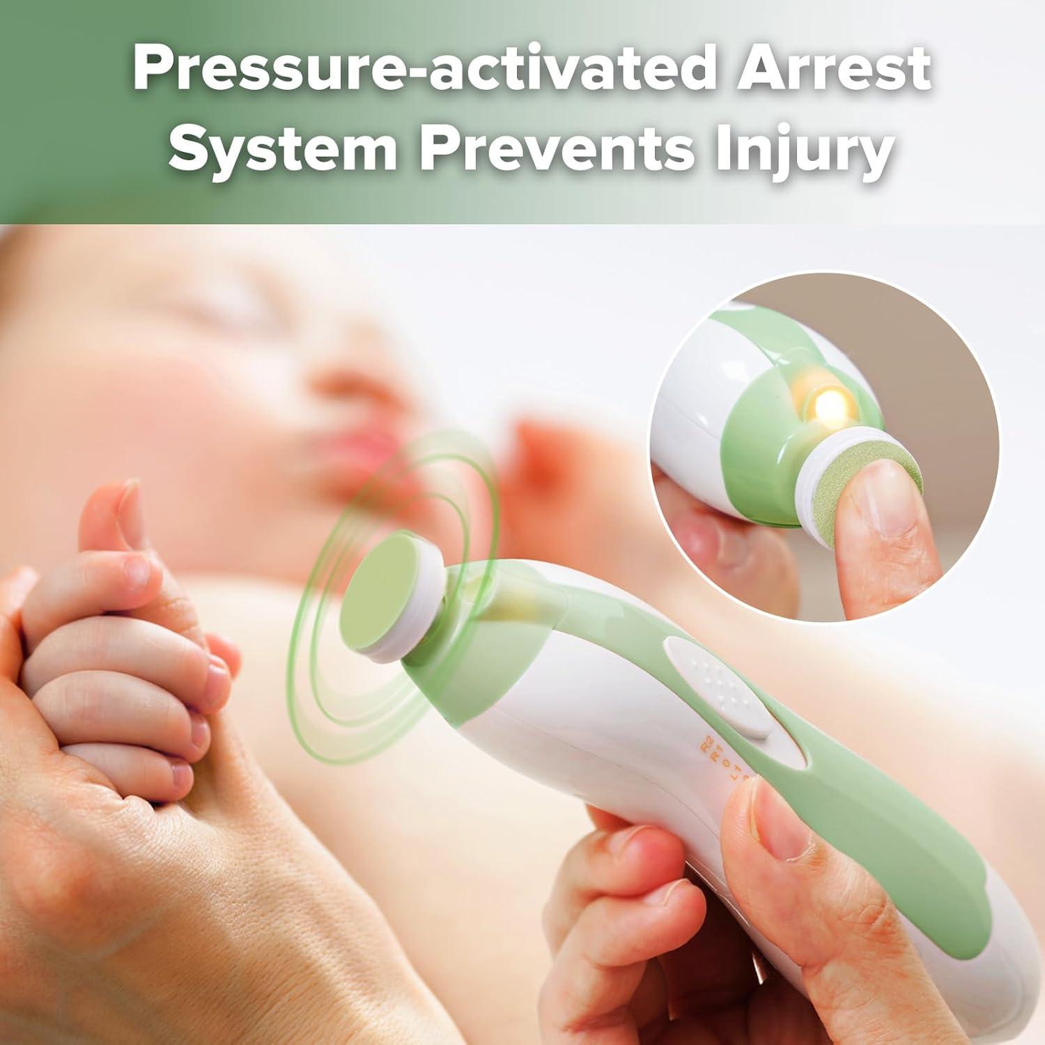 Cortador de Uñas Eléctrico Haakaa para Bebés y Adultos - Pradera