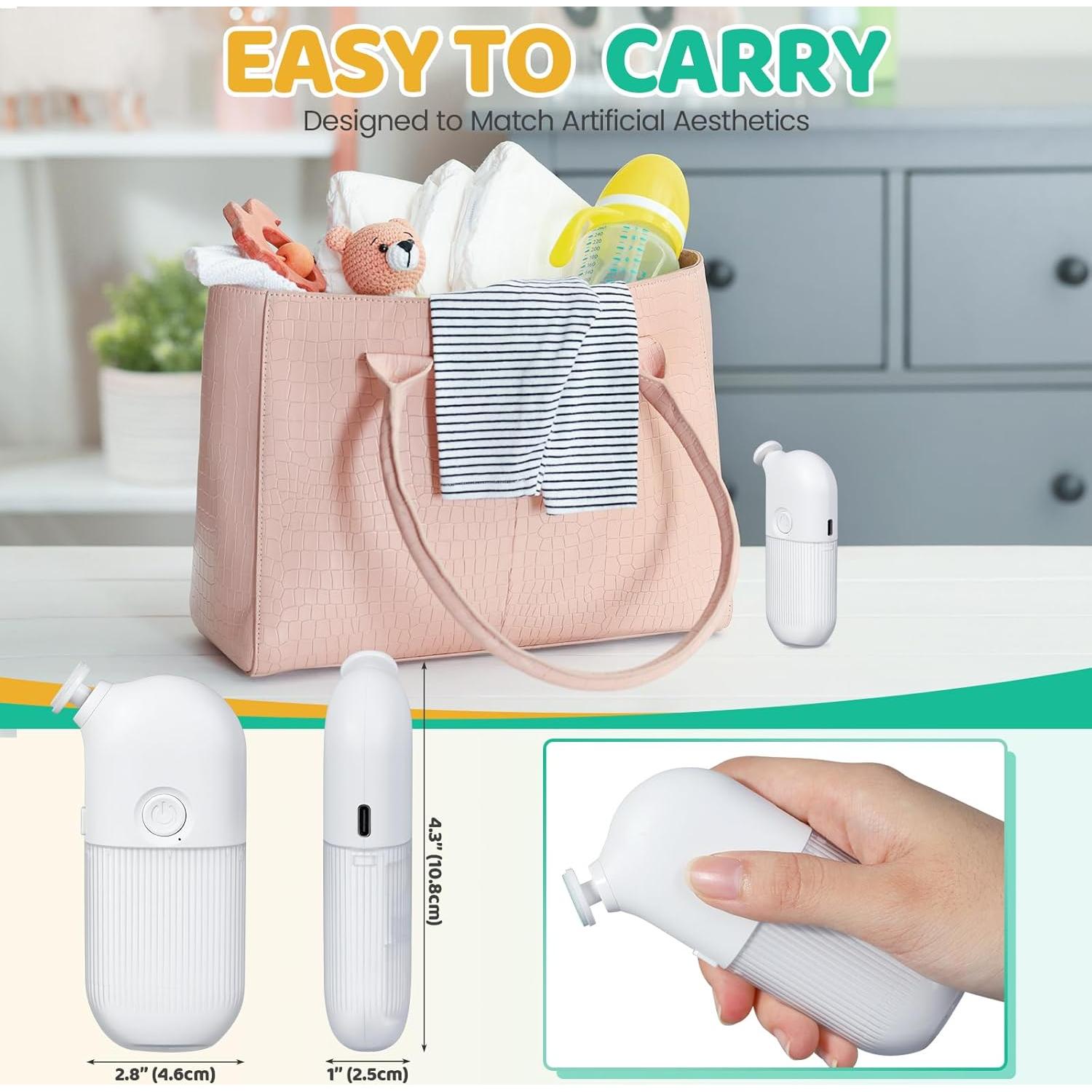 Lima Eléctrica para Uñas IvyWind 7 en 1, Recargable USB, Blanca