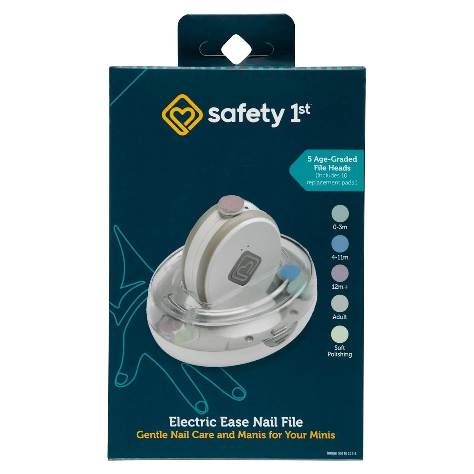 Lima de Uñas Eléctrica Safety 1st Ease, Suave y Ergonométrica