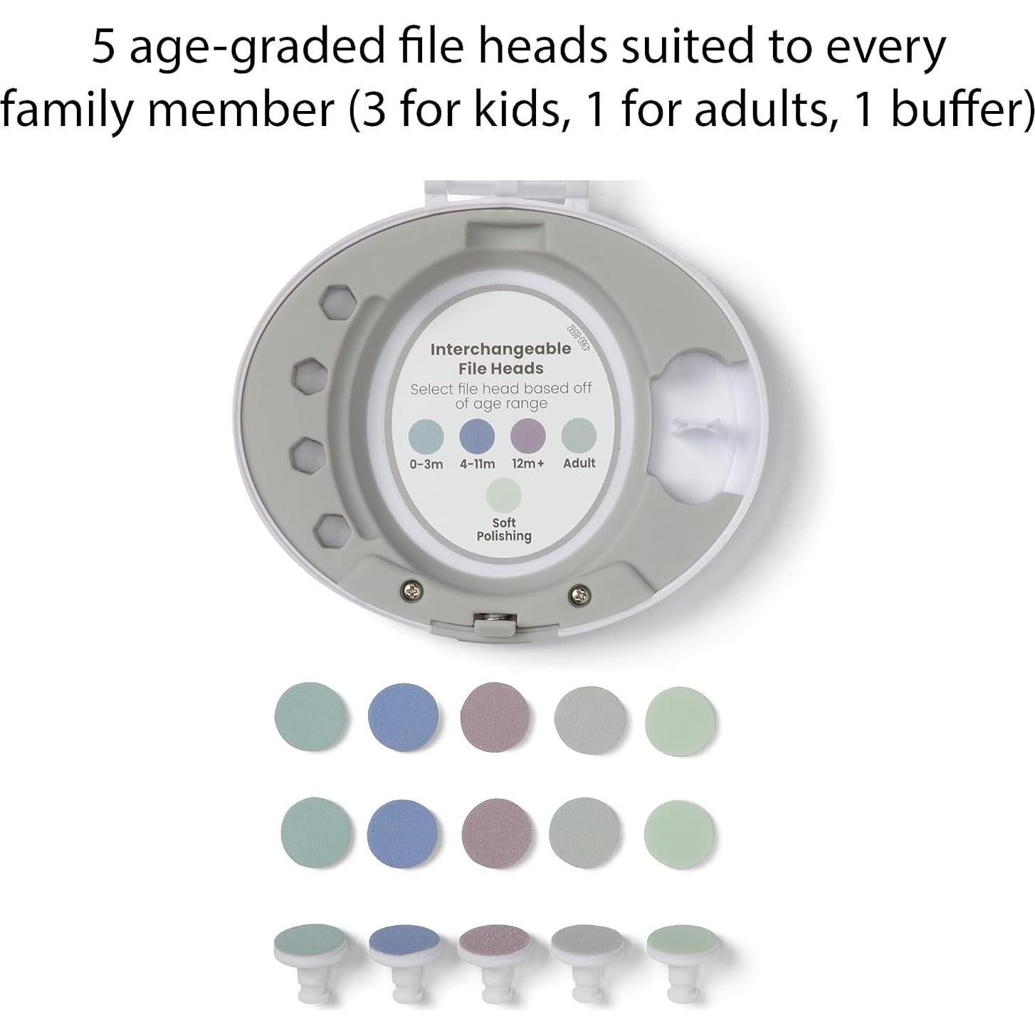 Lima de Uñas Eléctrica Safety 1st Ease, Suave y Ergonométrica