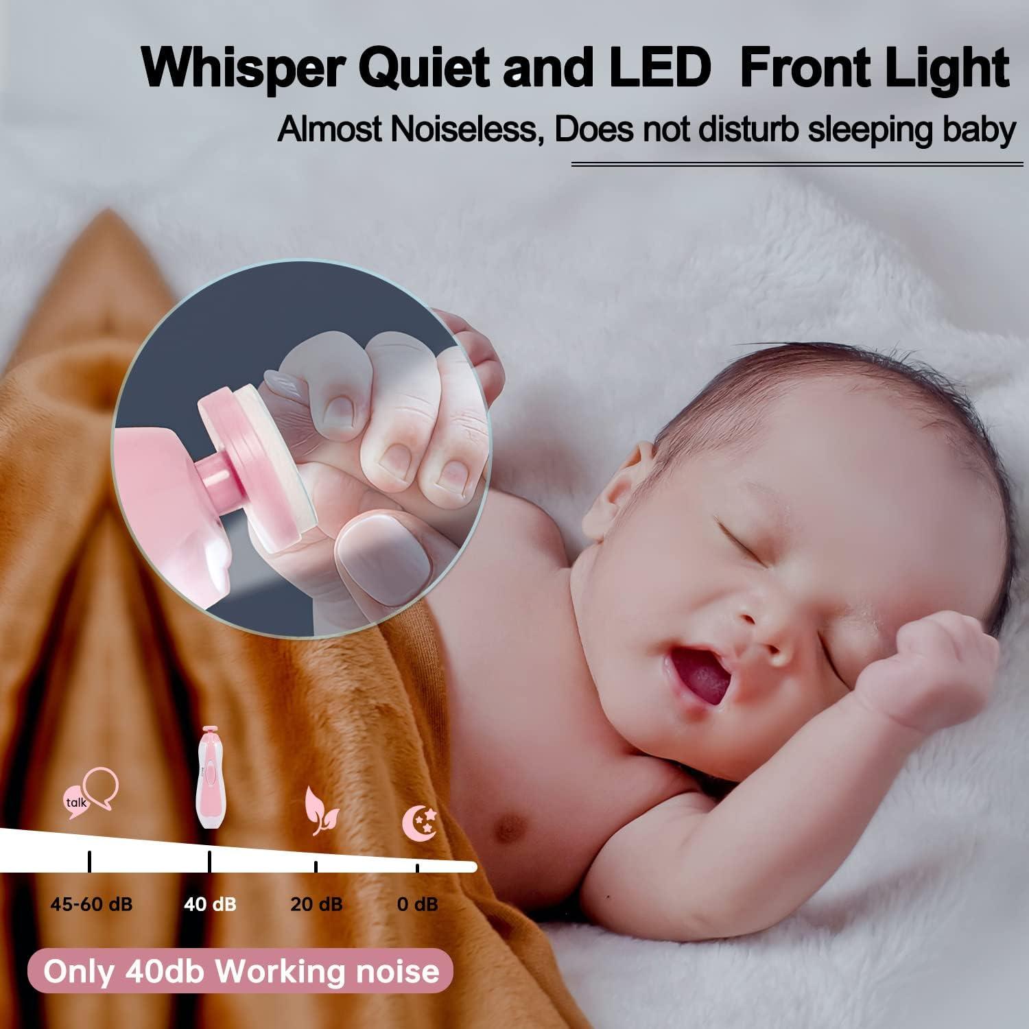 Cortador de Uñas Eléctrico SCAIKTIG Rosa con 6 Cabezas