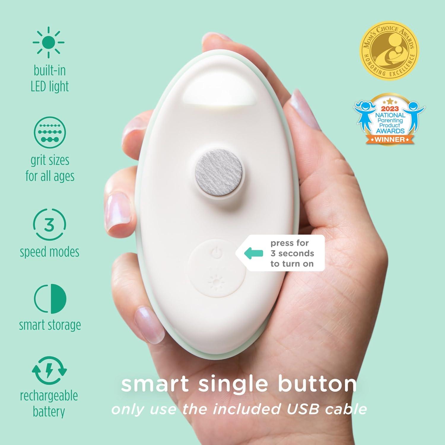 Cortador de Uñas Eléctrico Olababy para Bebés con Luz LED