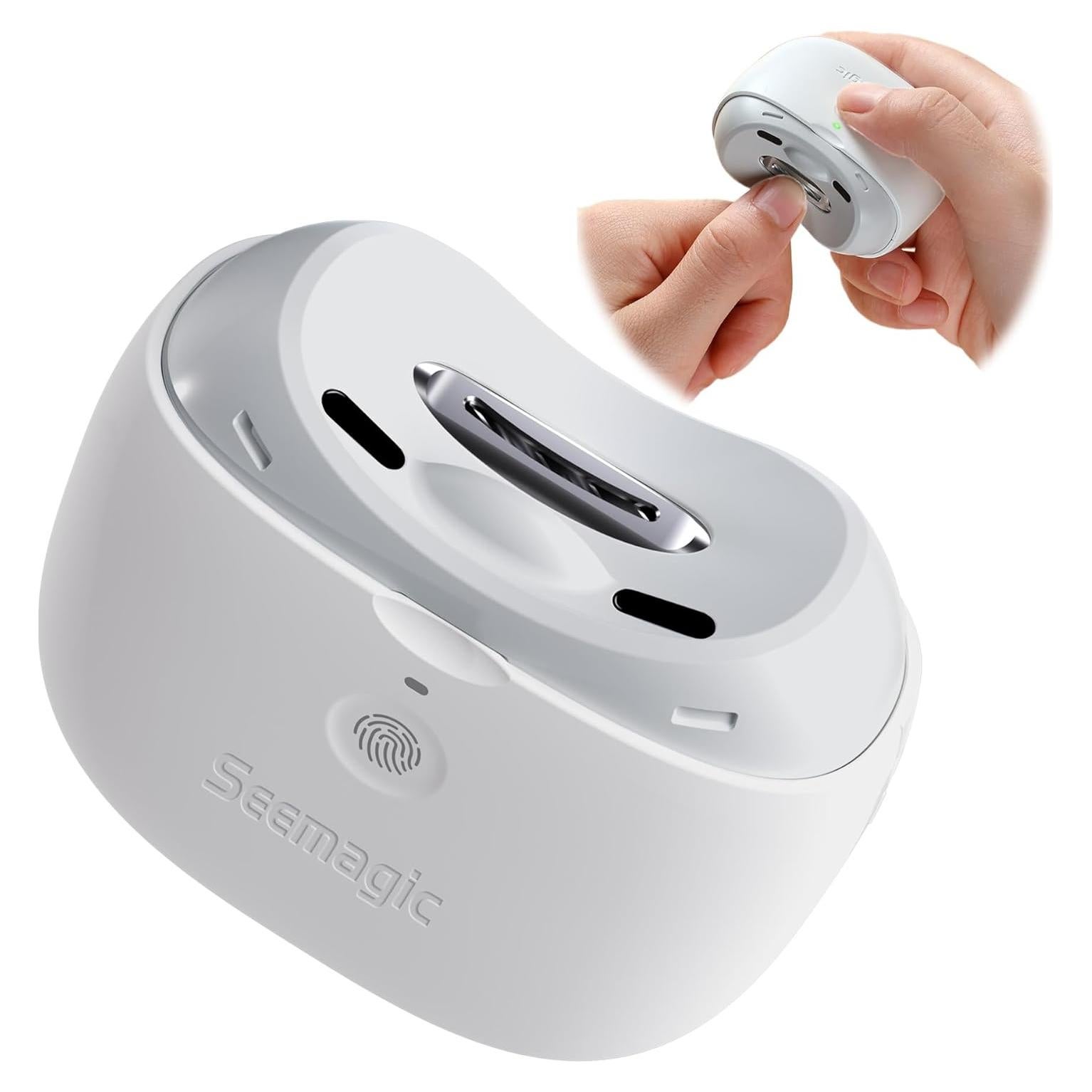 Cortauñas Eléctrico 2 en 1 Seemagic con Luz LED y USB