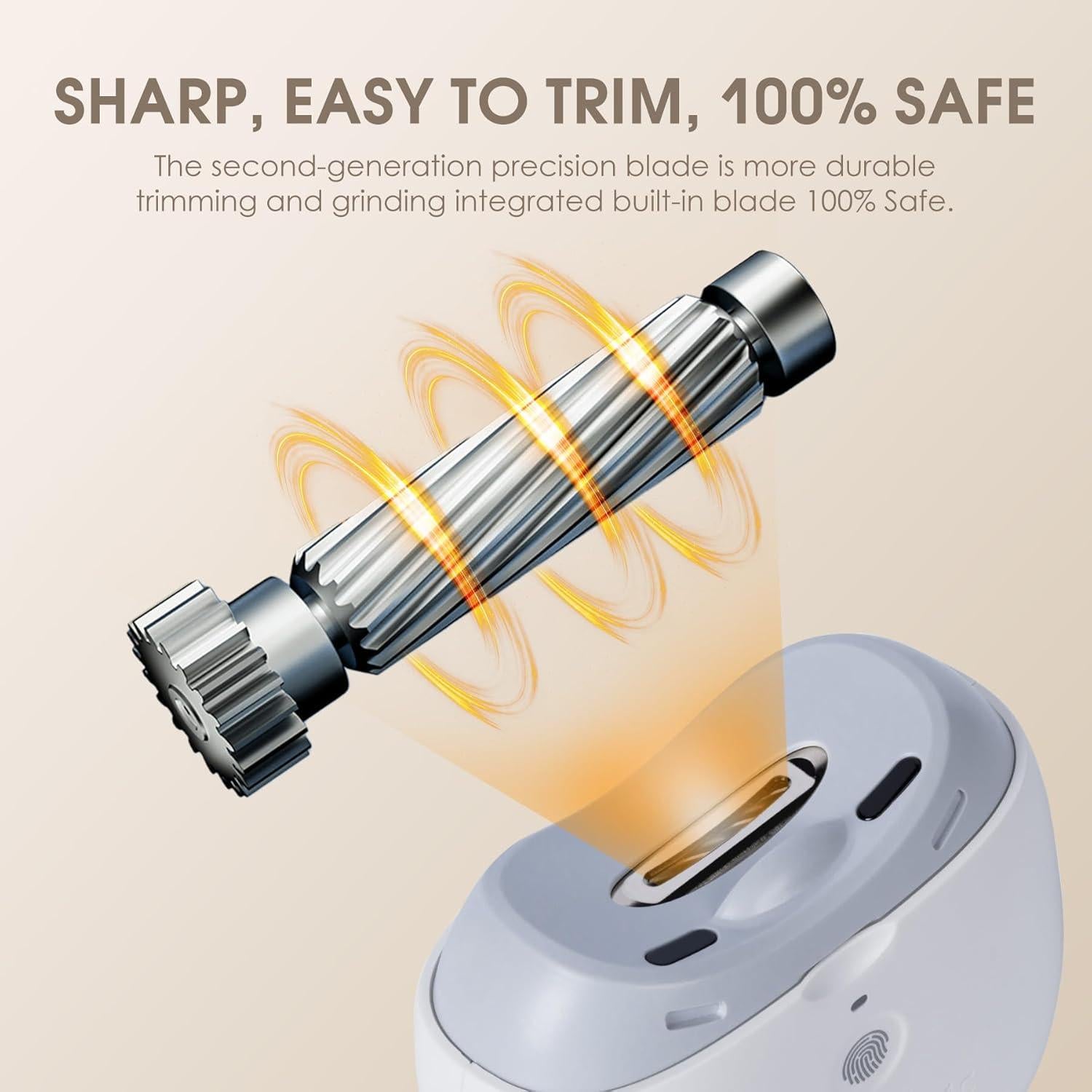 Cortauñas Eléctrico 2 en 1 Seemagic con Luz LED y USB