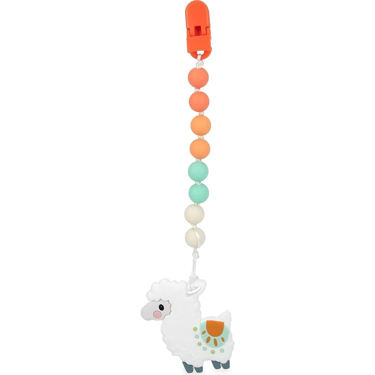 Mordedor de Silicona Nuby con Clip Pacifinder 3+ Meses