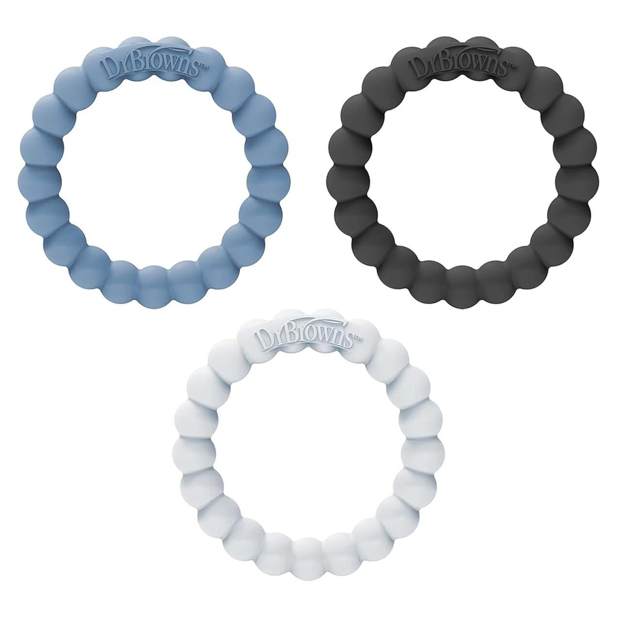 Anillos de Mordedor Dr. Brown 100% Silicona 3 Piezas 3m+