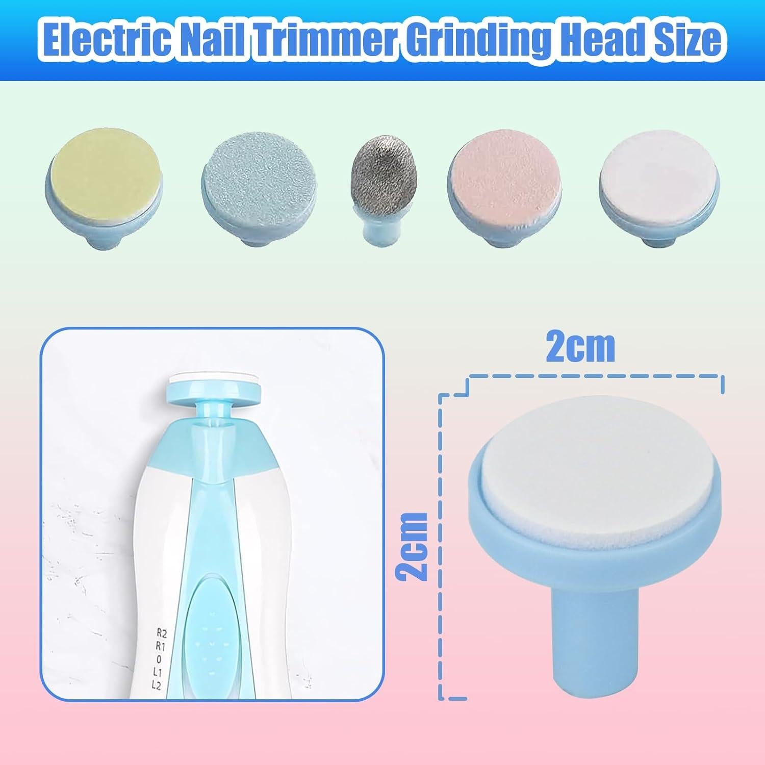 12 Almohadillas de Lima de Uñas para Bebés Qunlions - Reemplazo