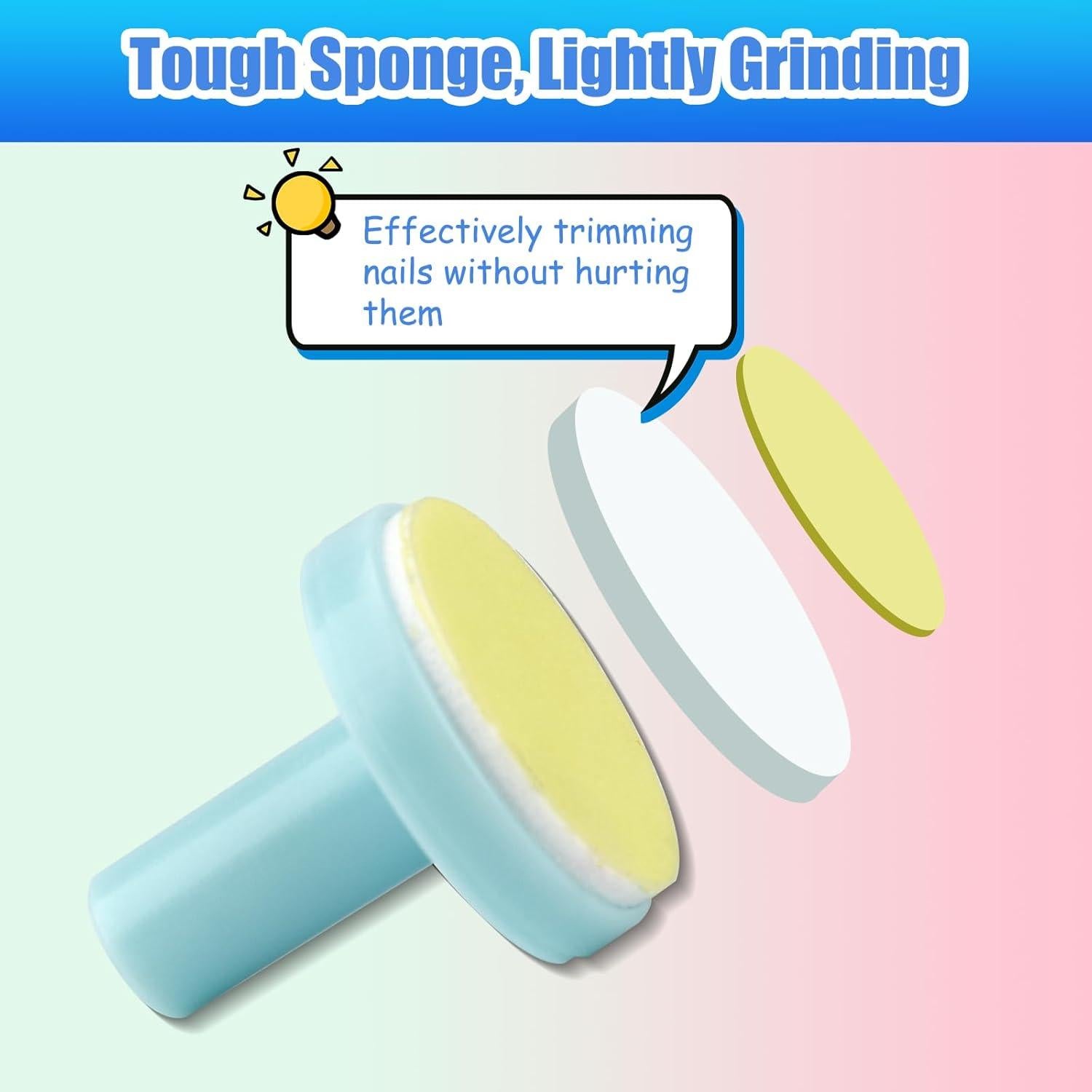 12 Almohadillas de Lima de Uñas para Bebés Qunlions - Reemplazo