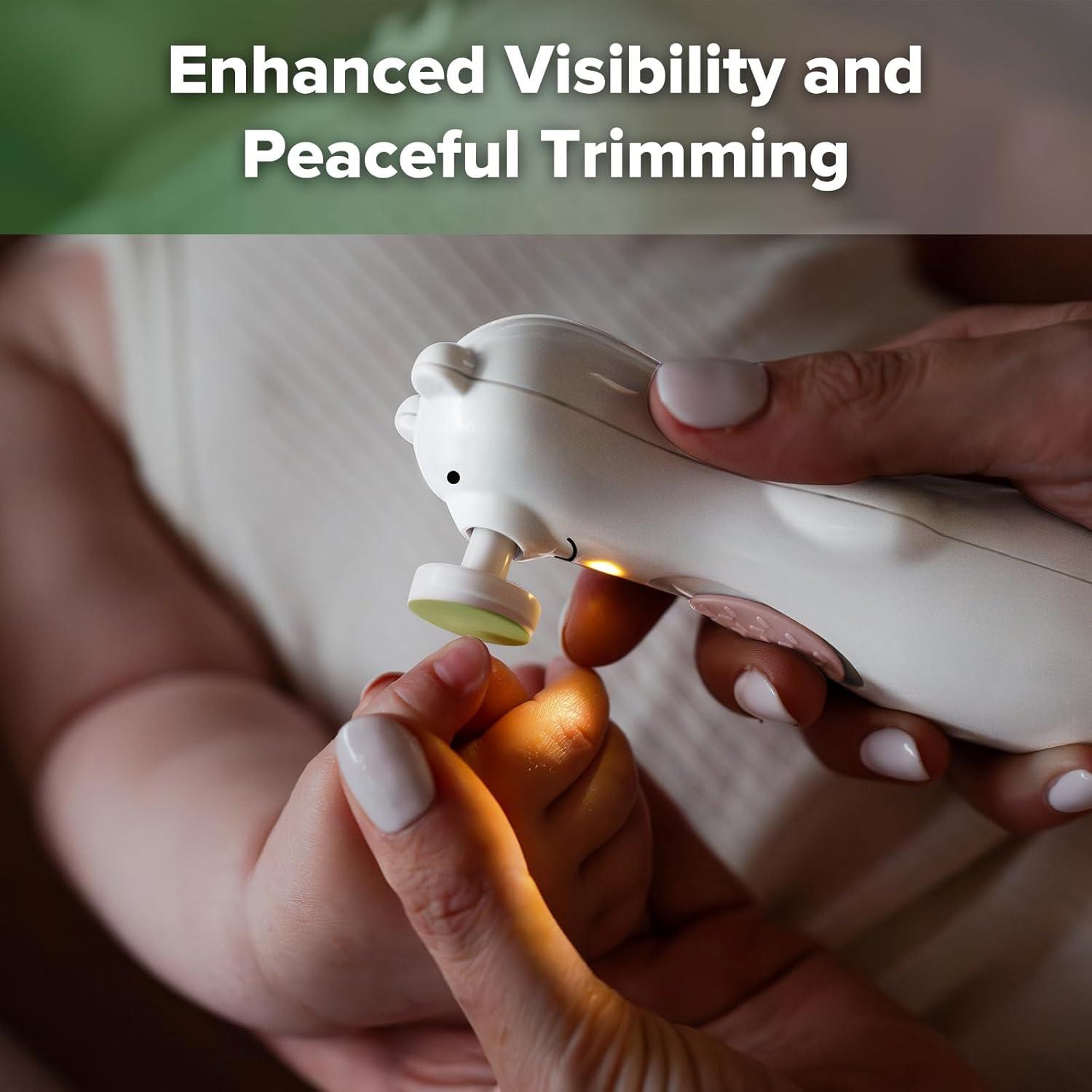 Lima de Uñas Eléctrica Recargable Haakaa para Bebés y Adultos