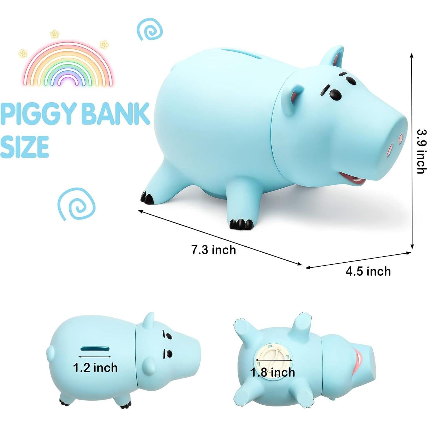 Hucha Hamm HOTFUN Cerdo Irrompible Azul para Niños