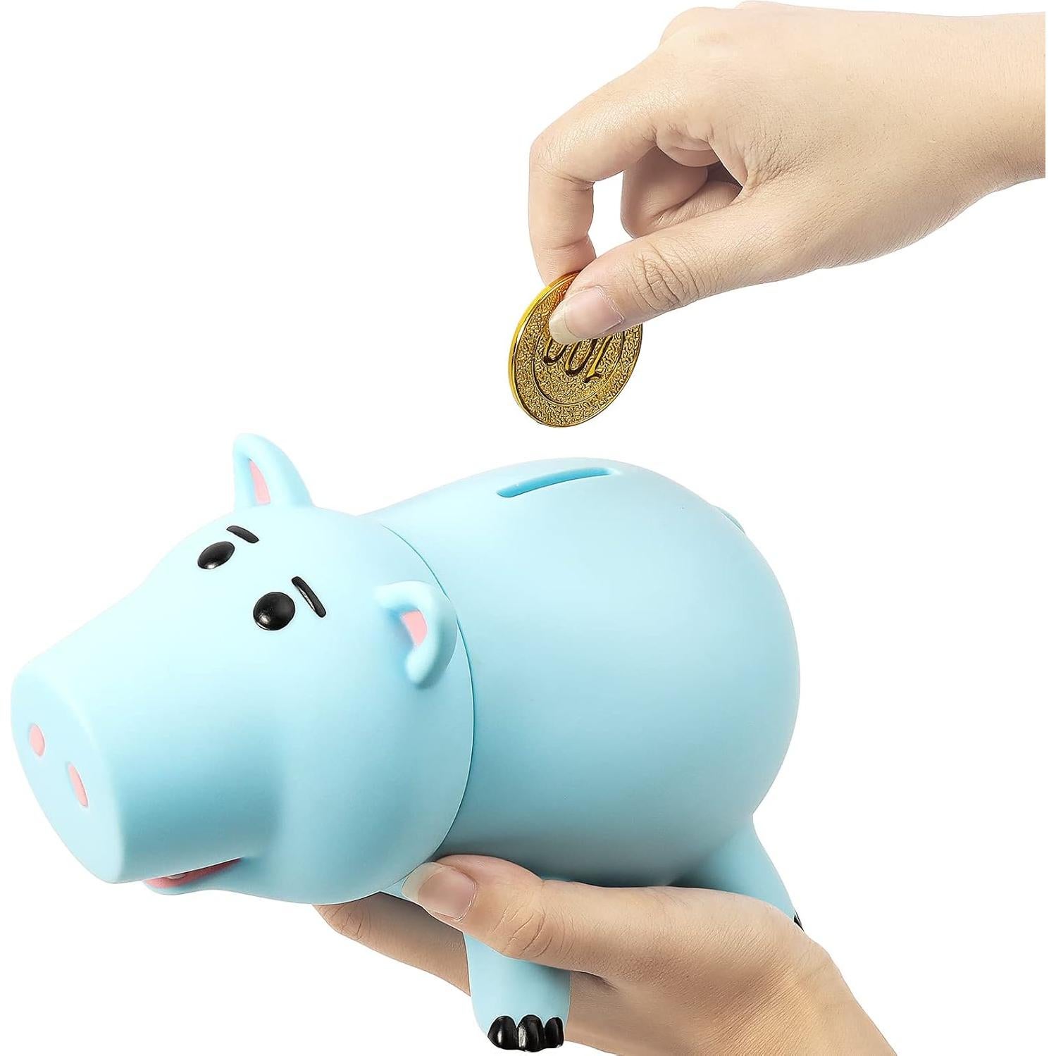 Hucha Hamm HOTFUN Cerdo Irrompible Azul para Niños