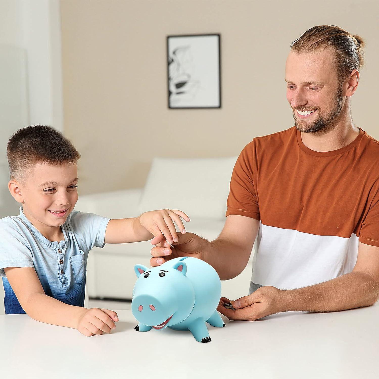 Hucha Hamm HOTFUN Cerdo Irrompible Azul para Niños