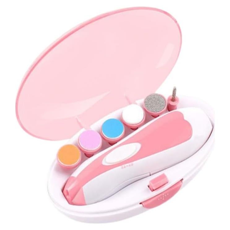 Cortador de Uñas Eléctrico Wuajia Rosa 360° Ultra-Silencioso