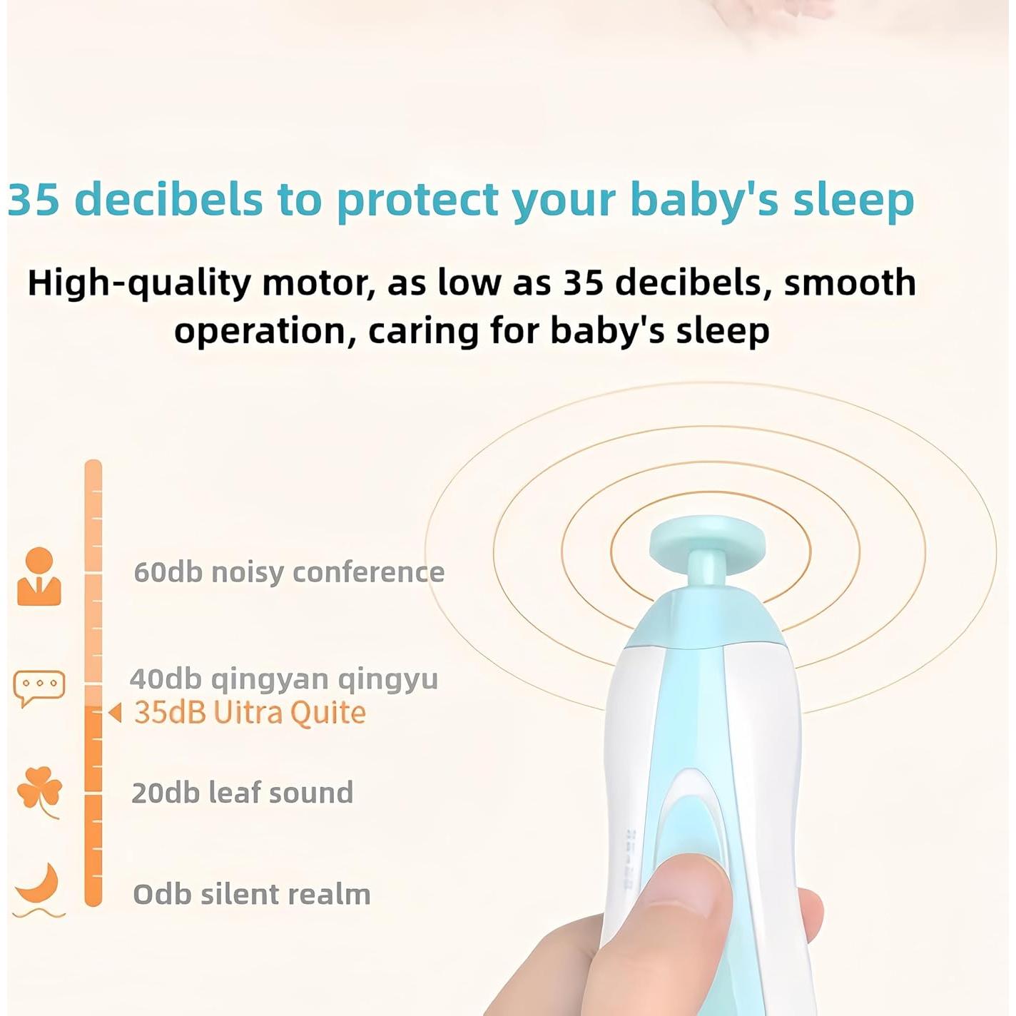 Cortador de Uñas Eléctrico Wuajia Rosa 360° Ultra-Silencioso