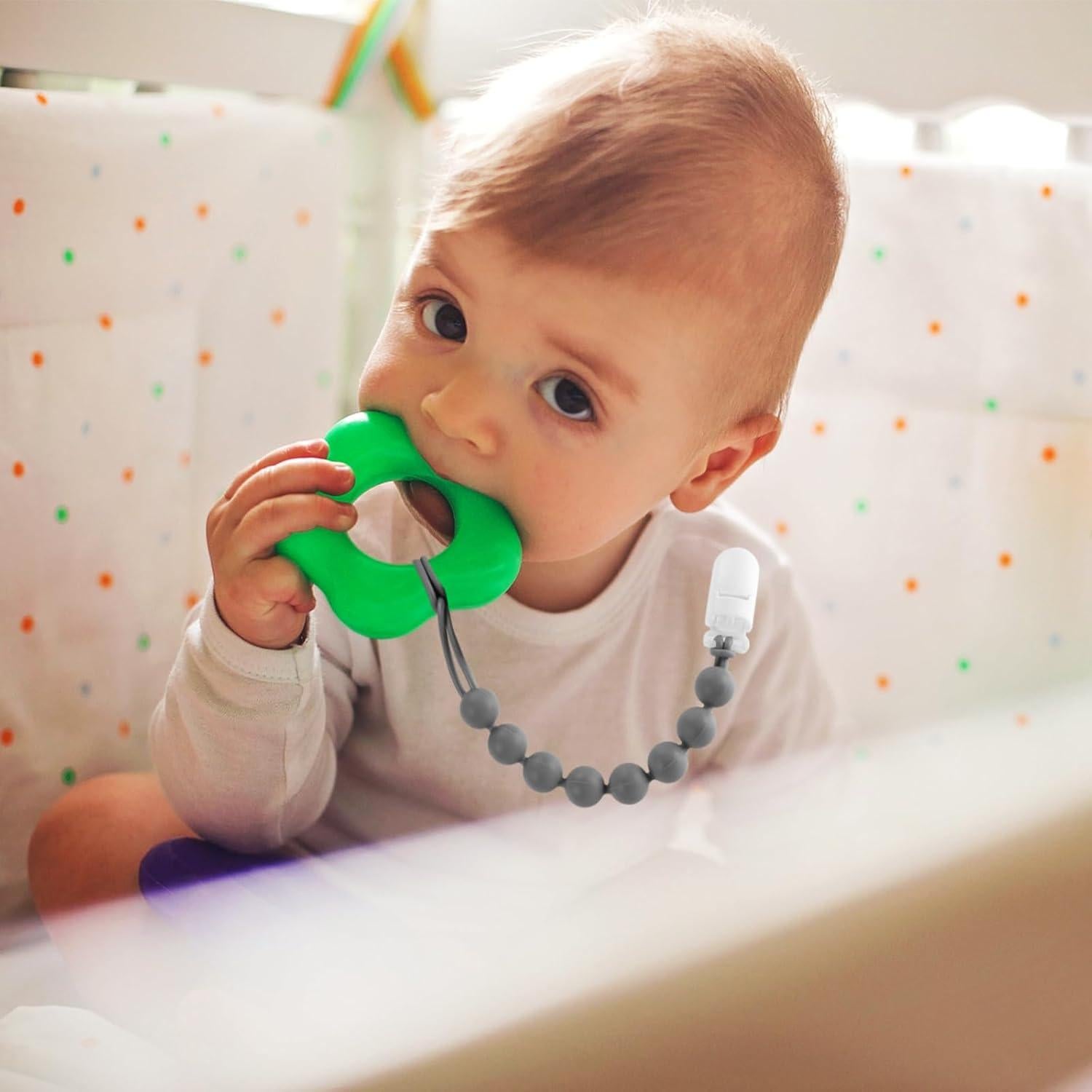 Clip de Chupete de Silicona 6 Piezas - Seguro y Práctico