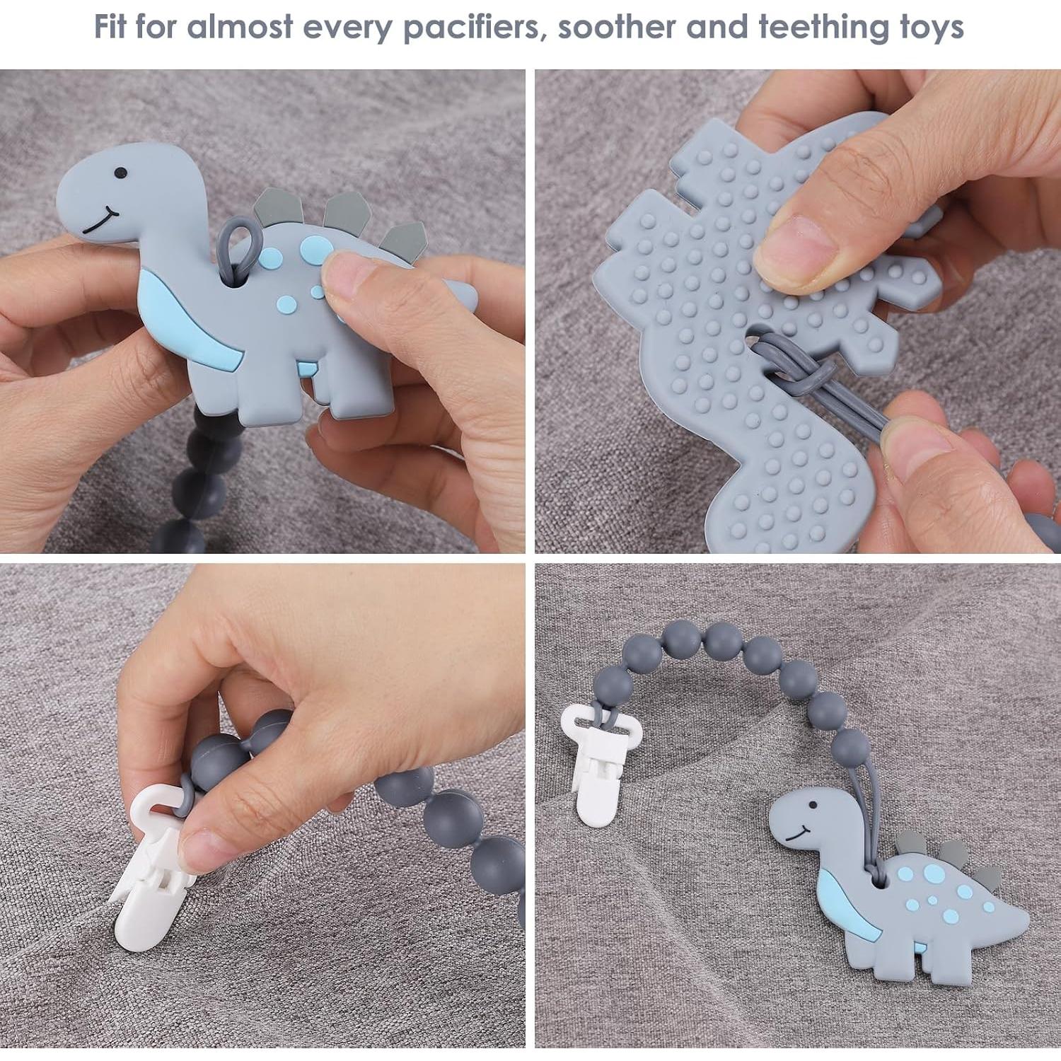 Clip de Chupete de Silicona 6 Piezas - Seguro y Práctico