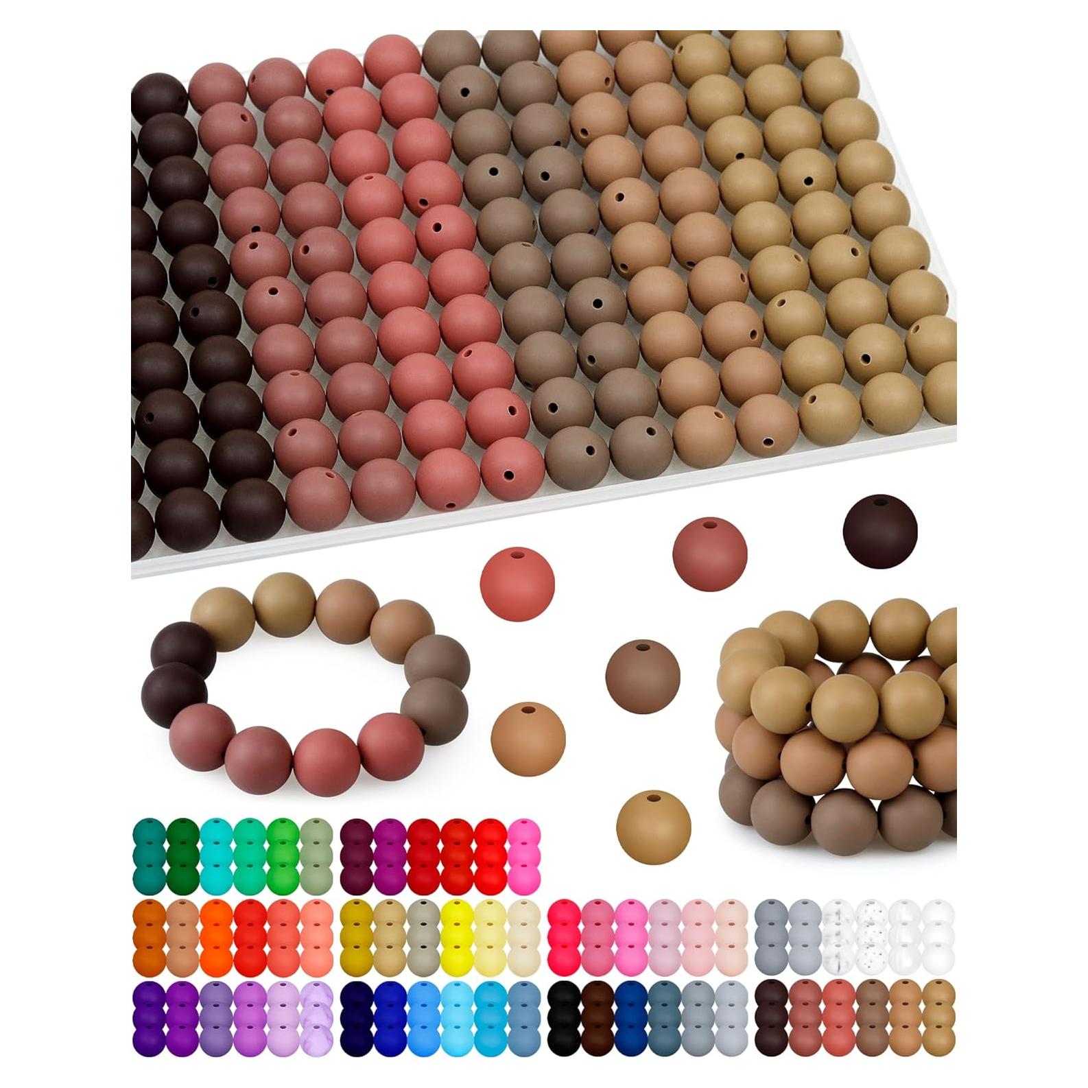 160 Perlas de Silicona 15mm FIVEIZERO para Manualidades DIY