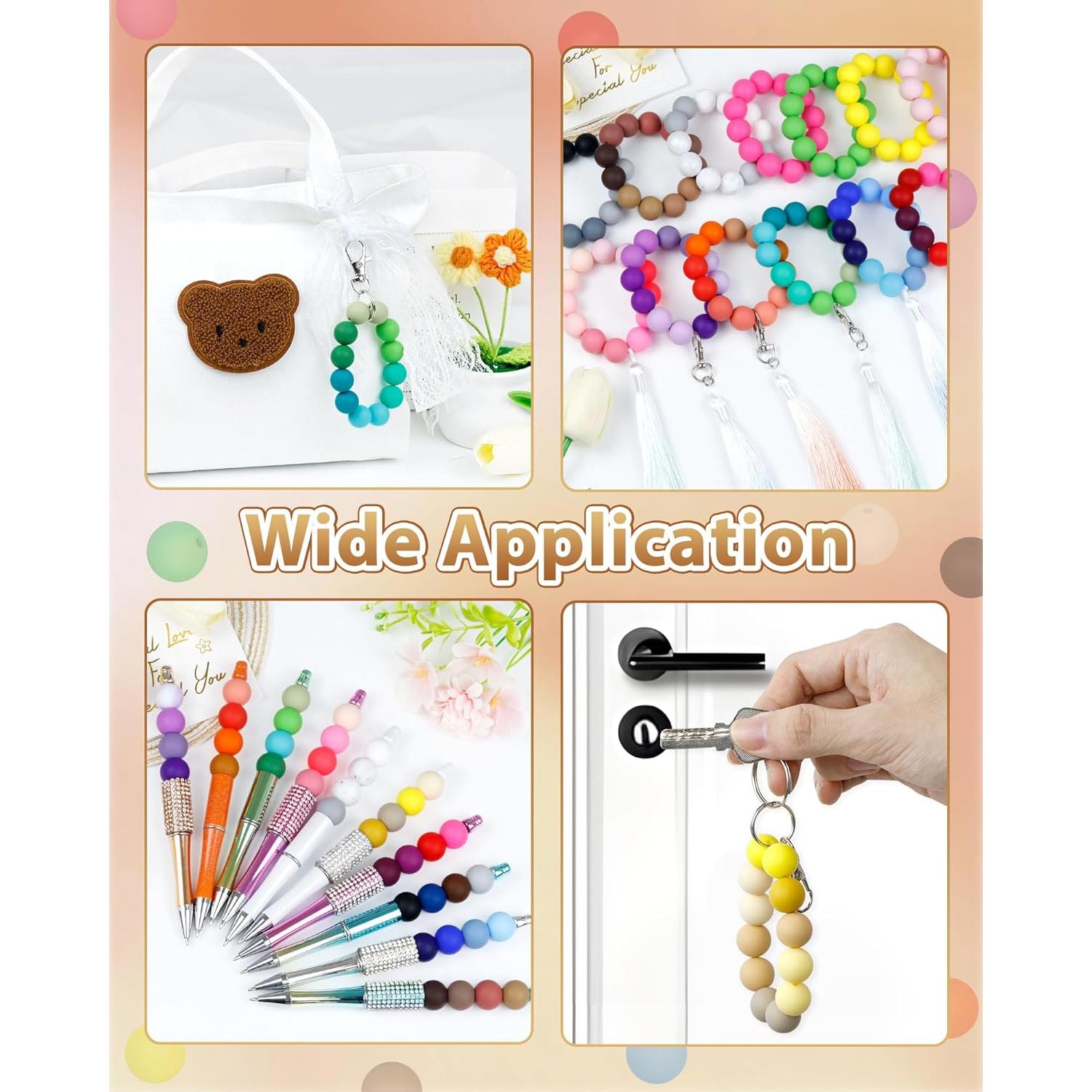 160 Perlas de Silicona 15mm FIVEIZERO para Manualidades DIY