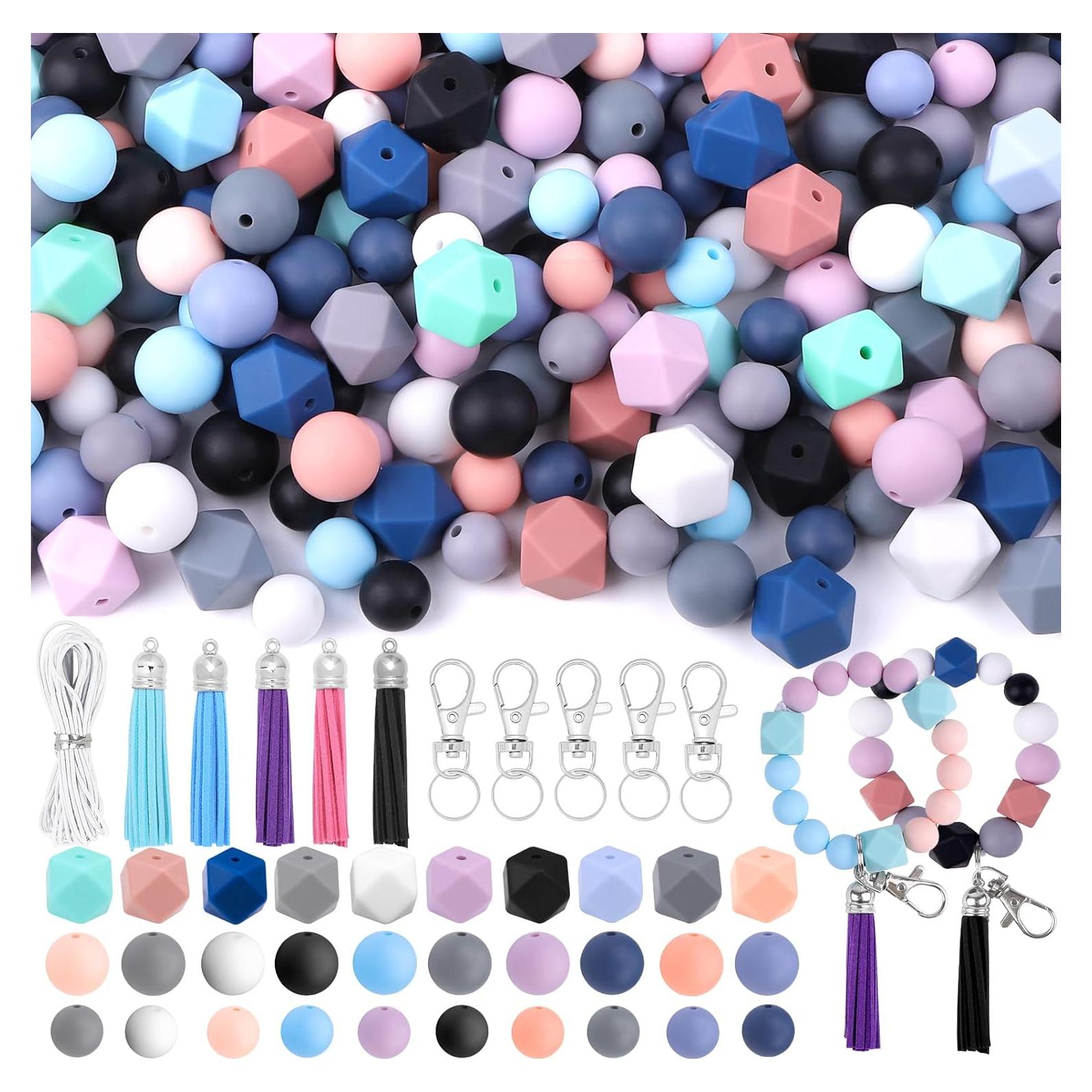 121 Perlas de Silicona Vellibring para Manualidades DIY Multicolor