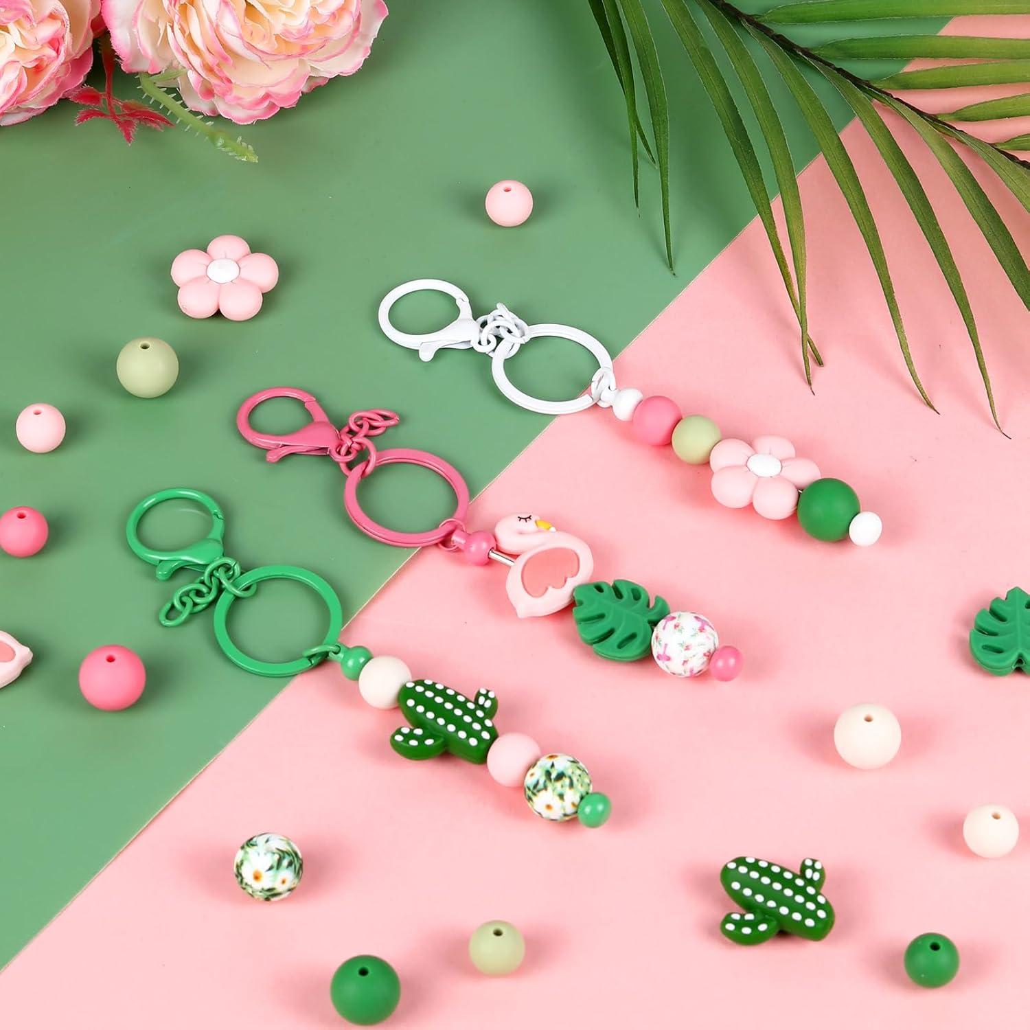 Kit de 120 Perlas de Silicona IESCOO para Manualidades DIY