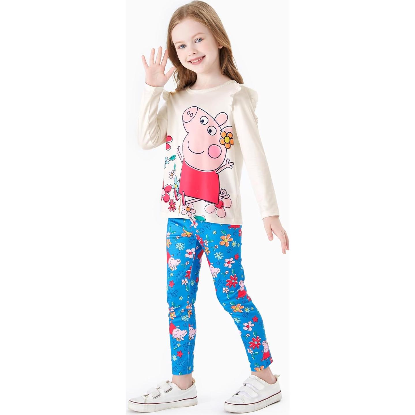 Conjunto de Ropa para Niñas Peppa Pig 2T - Camiseta y Pantalones
