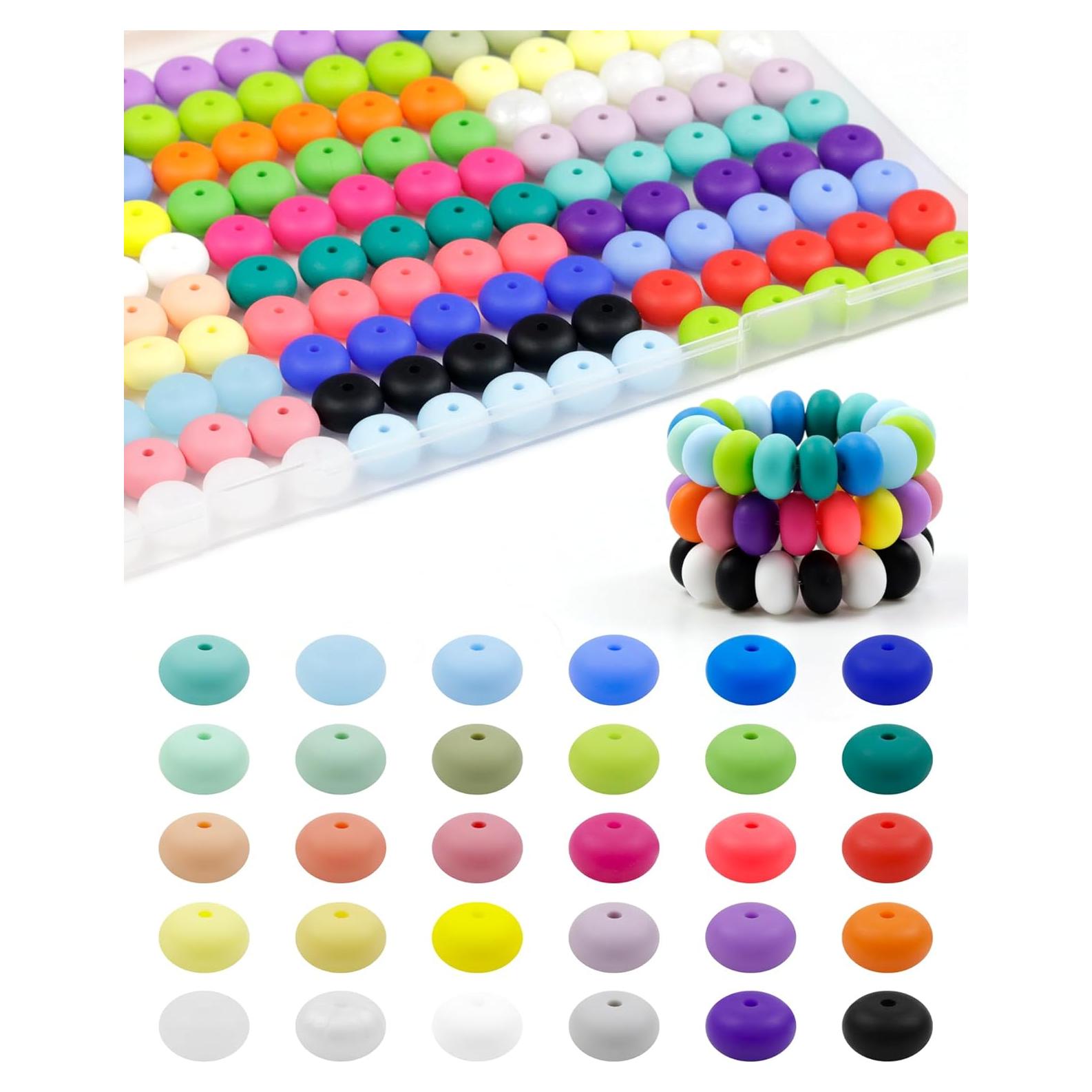 180 Perlas de Silicona FIVEIZERO 14mm en 30 Colores