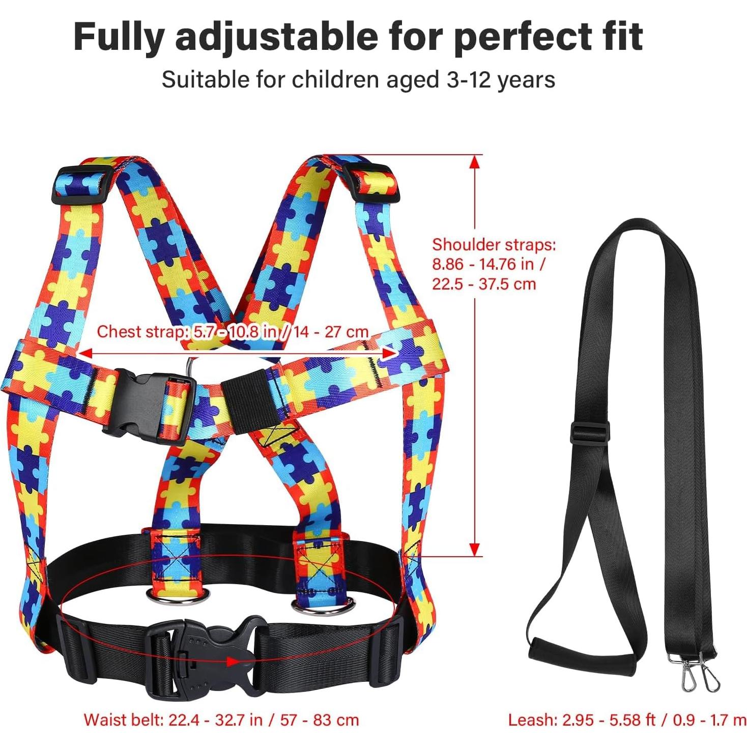 Arnés de Seguridad Ajustable HOOMTREE para Niños 3-12 Años