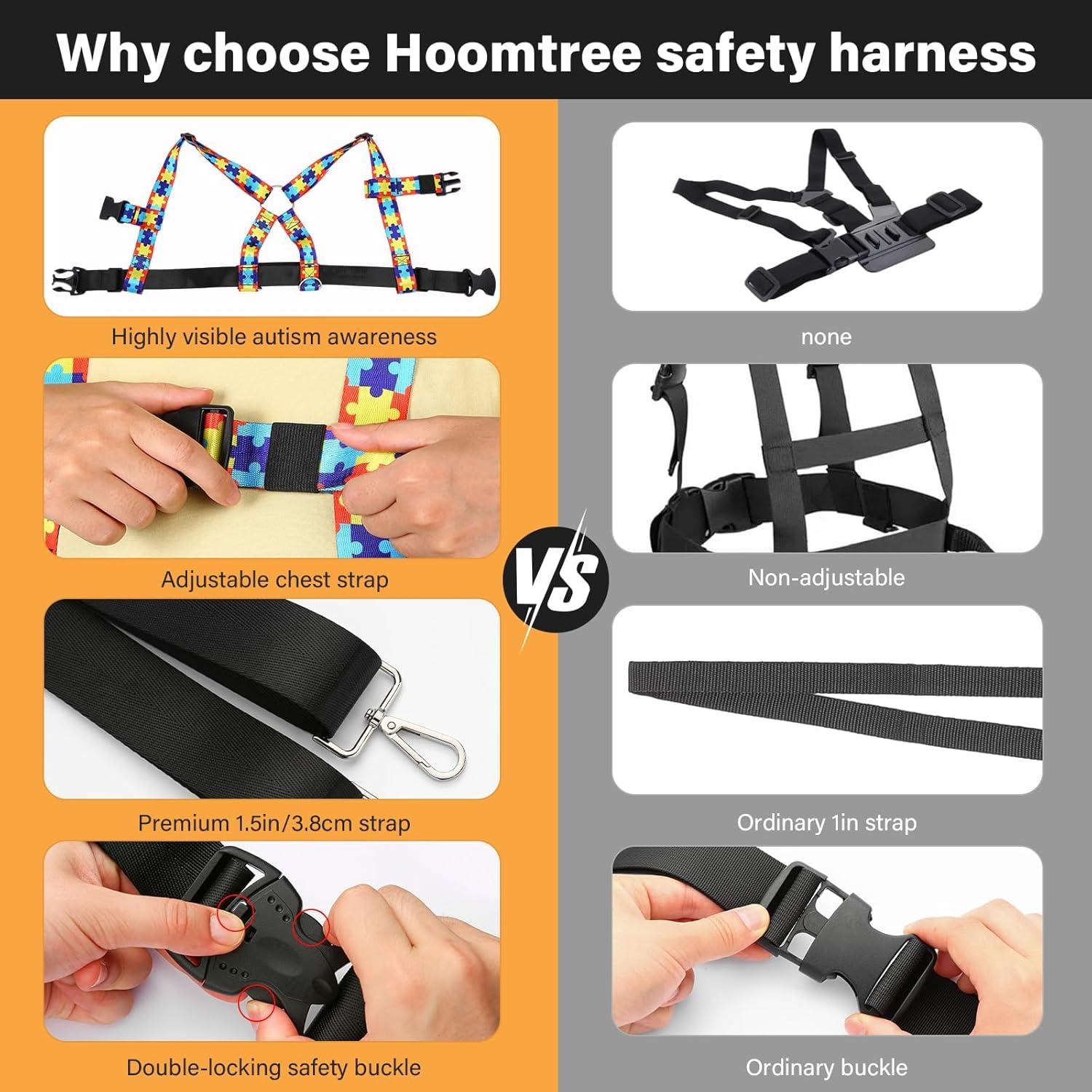 Arnés de Seguridad Ajustable HOOMTREE para Niños 3-12 Años