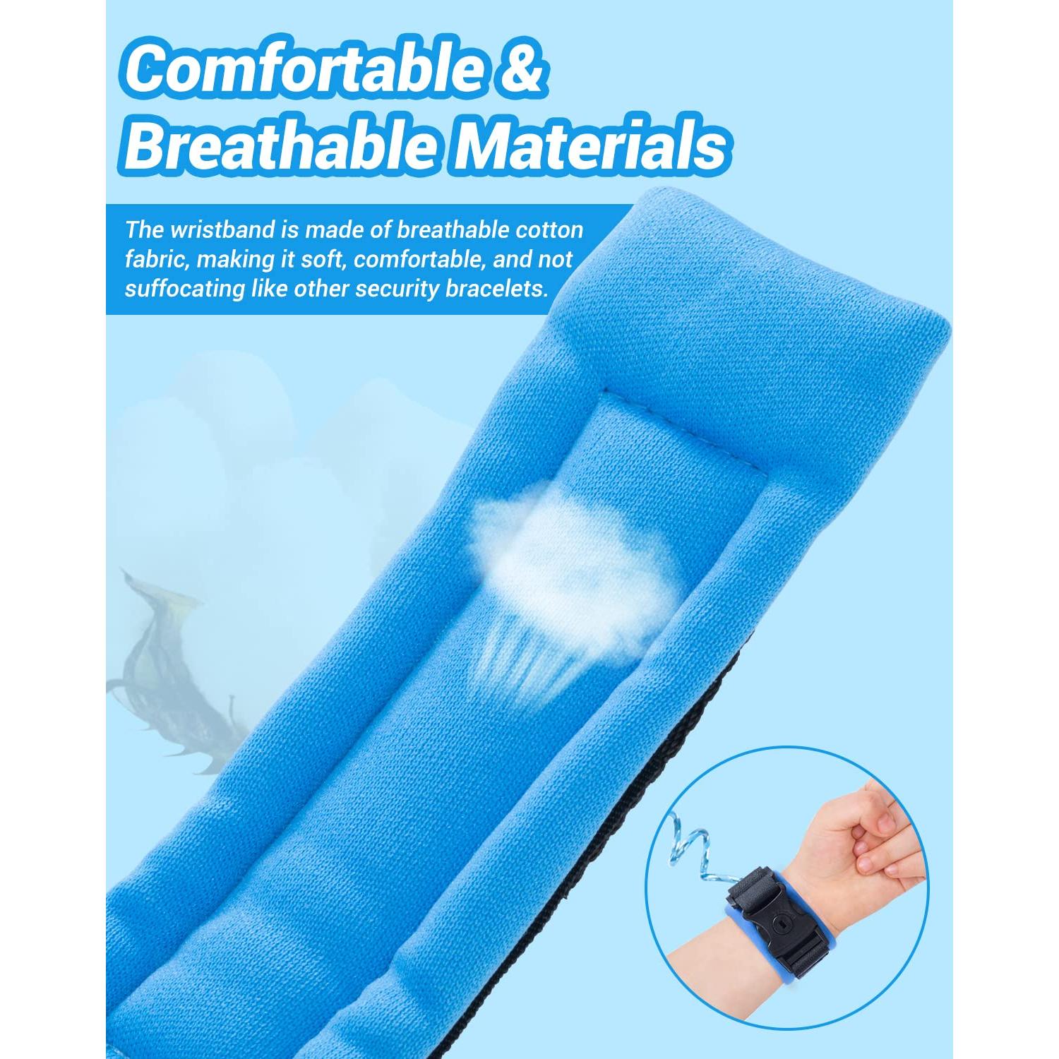 Correa de Seguridad para Niños Dr.meter 2 Paquetes 1.5m Naranja 2.5m Azul