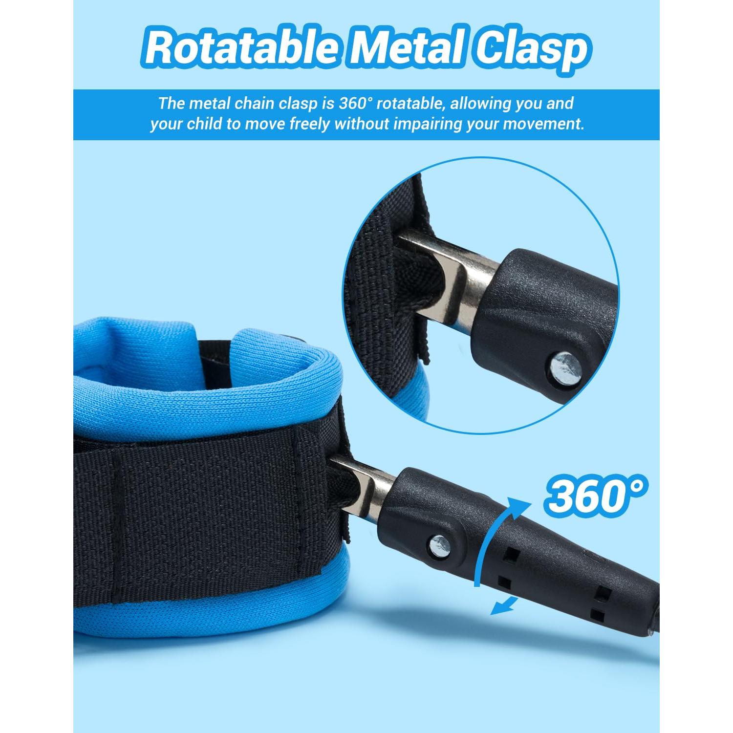 Correa de Seguridad para Niños Dr.meter 2 Paquetes 1.5m Naranja 2.5m Azul