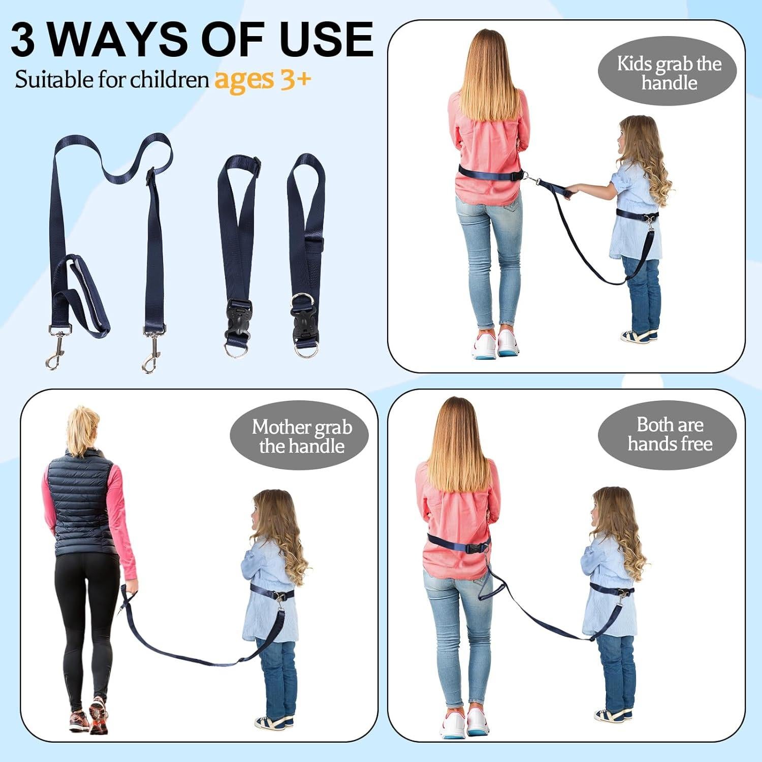 Arnés de Cintura Seguro para Niños con Autismo JXM 10289 Azul Marino