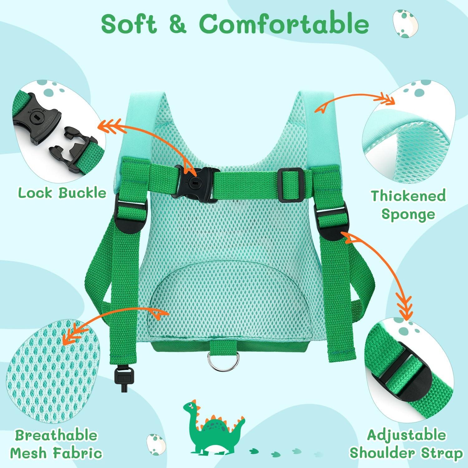 Arnés de Seguridad para Niños Dr.meter 3 en 1 Patrón Dinosaurio