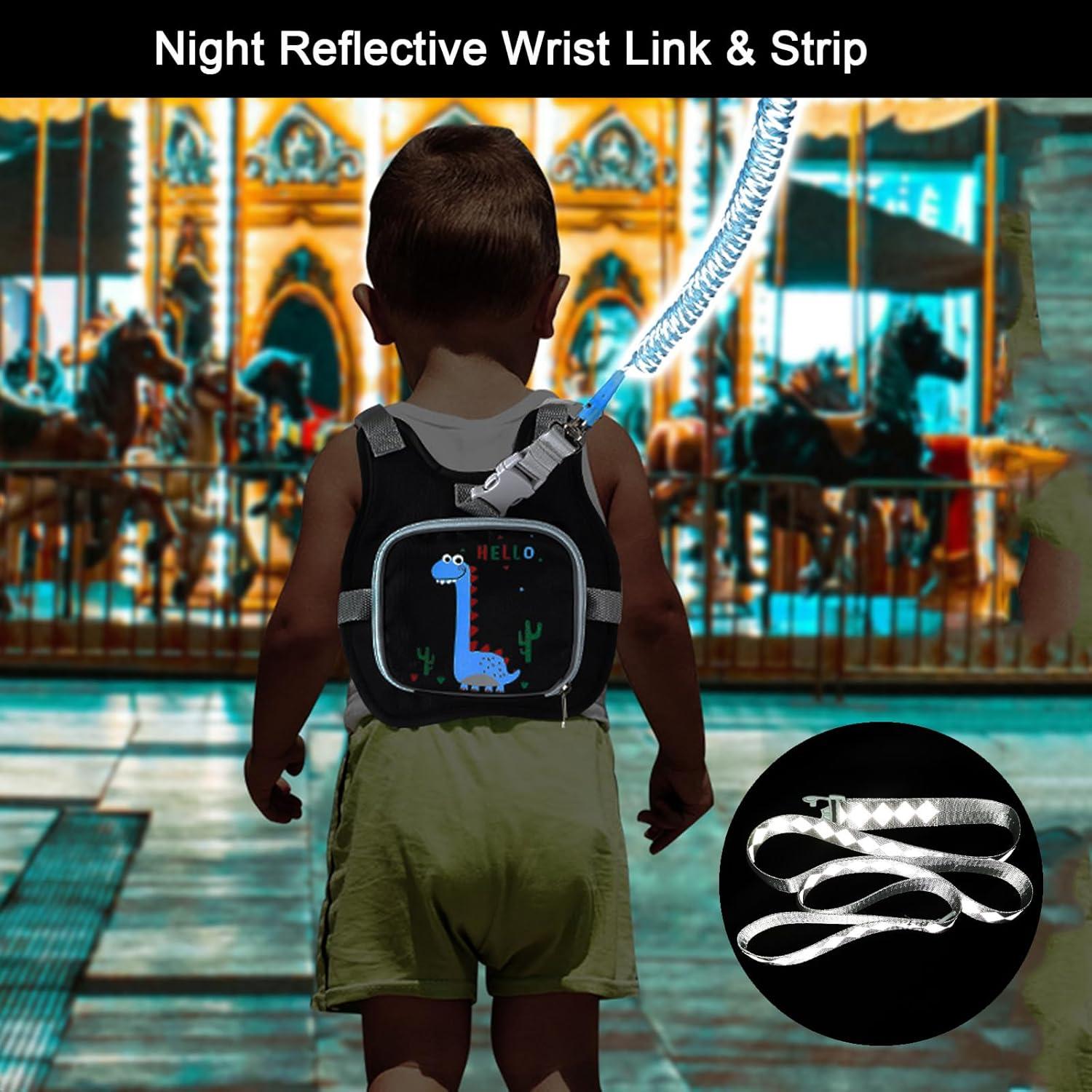 Arnés para Niños Accmor Dinosaurio Plegable Reflectante 1-5 Años