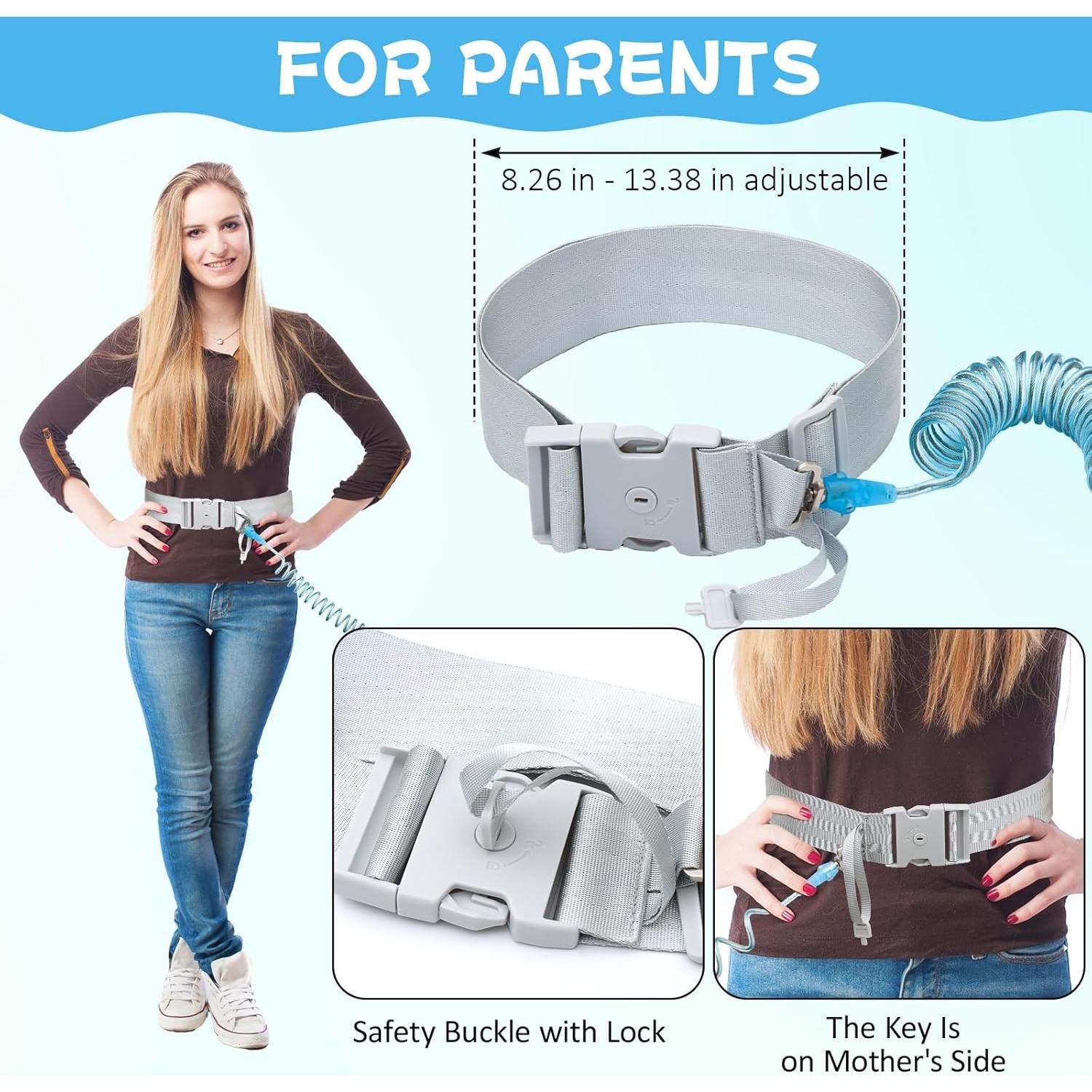 Arnés de Cintura JXM para Niños con Bloqueo - Azul