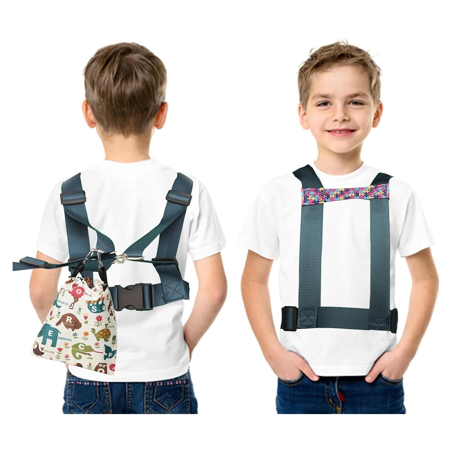 Arnés de Seguridad Ajustable para Niños Autistas - Turquesa