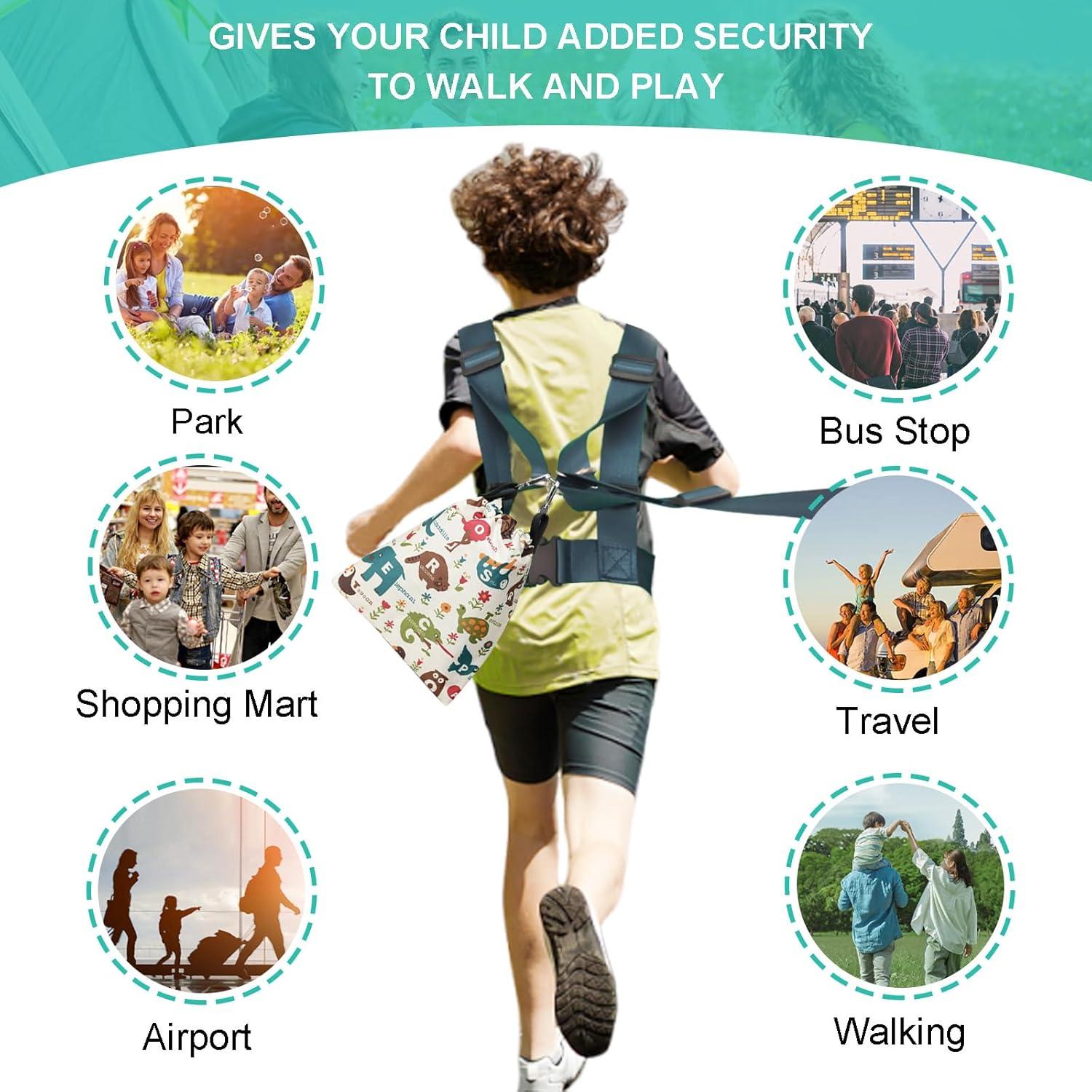 Arnés de Seguridad Ajustable para Niños Autistas - Turquesa