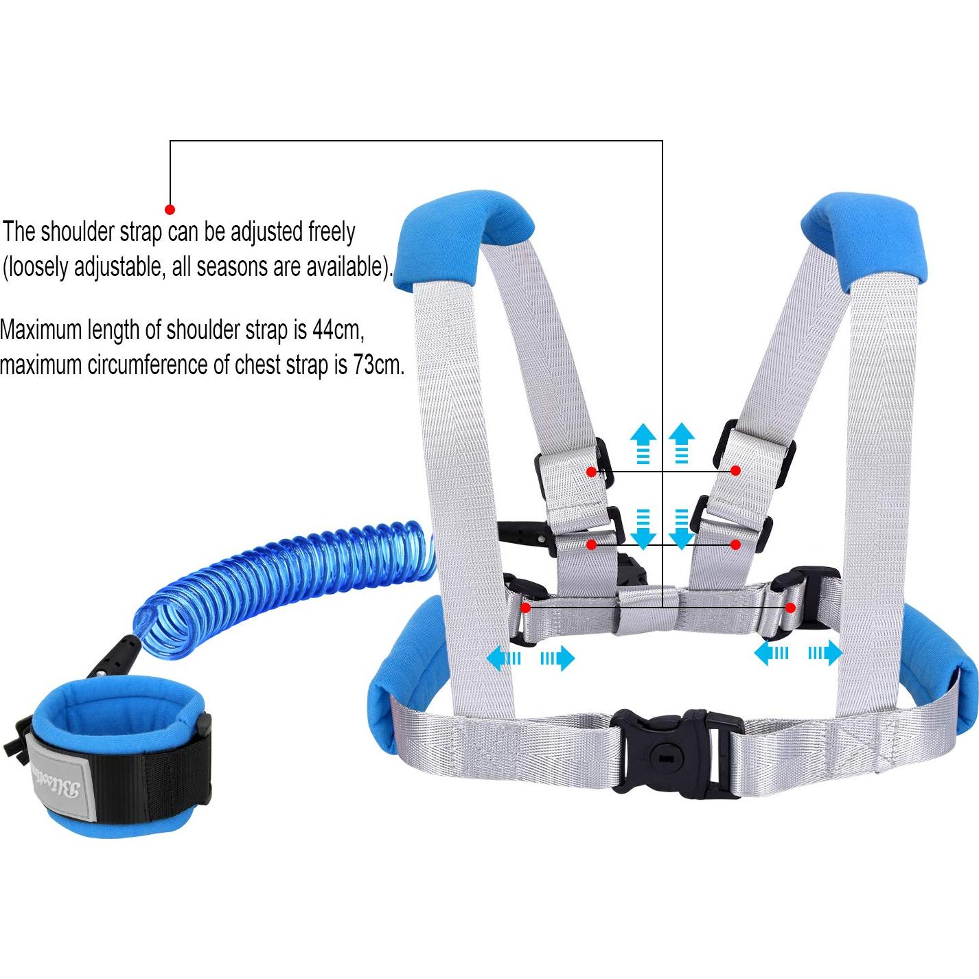 Correa Antipérdida para Niños Blisstime Azul 2 en 1 230g
